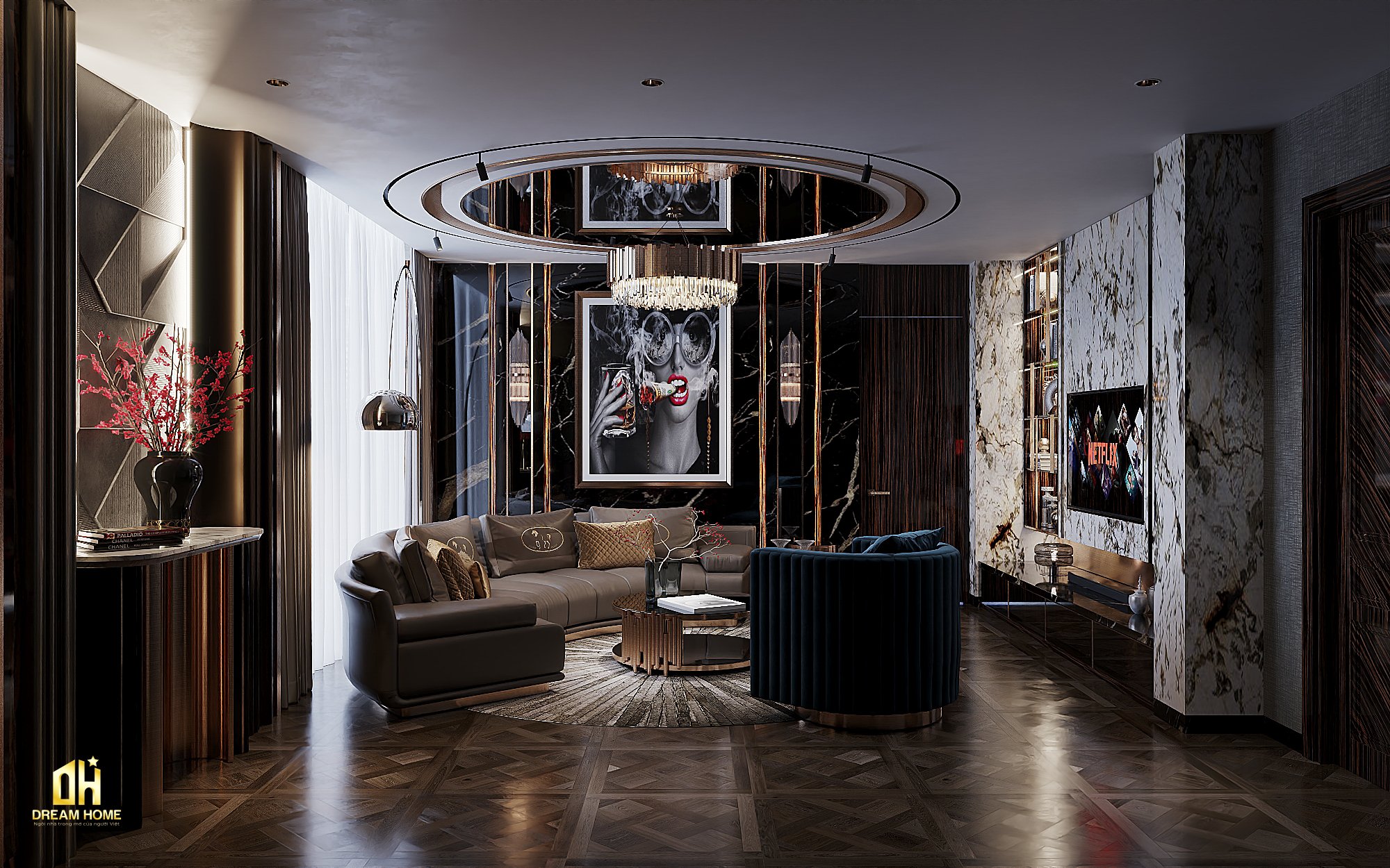 thiết kế nội thất penthouse sunshine city