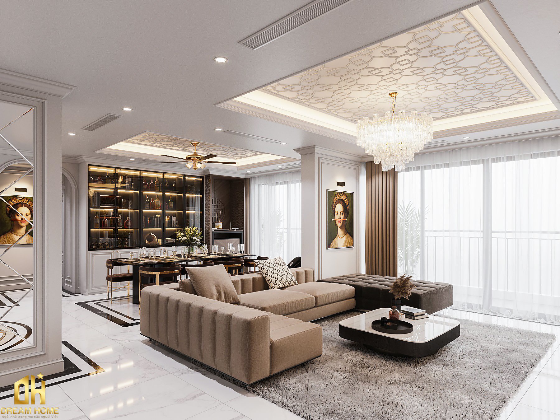 thiết kế nội thất penthouse ciputra