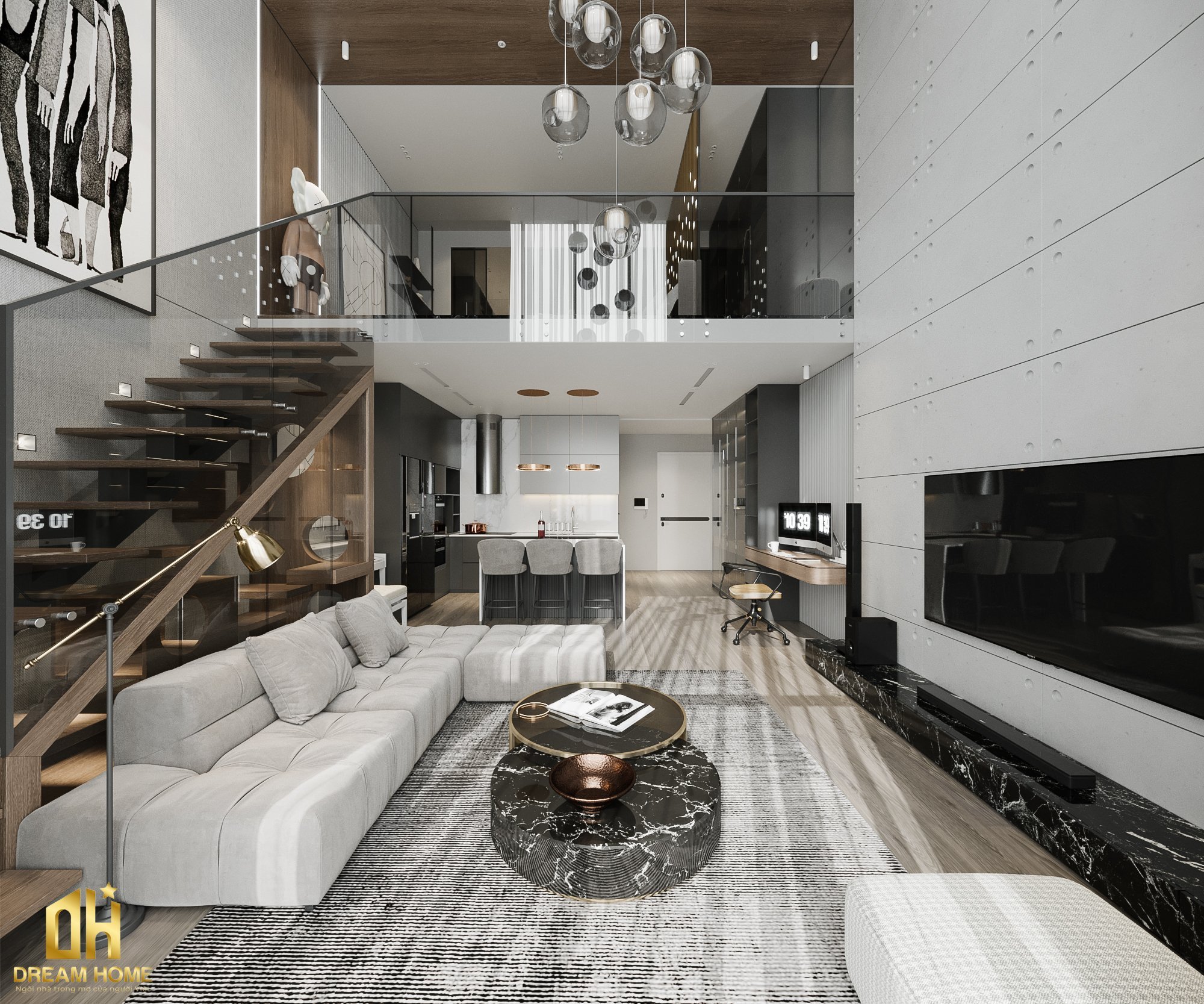 thiết kế nội thất penthouse ciputra