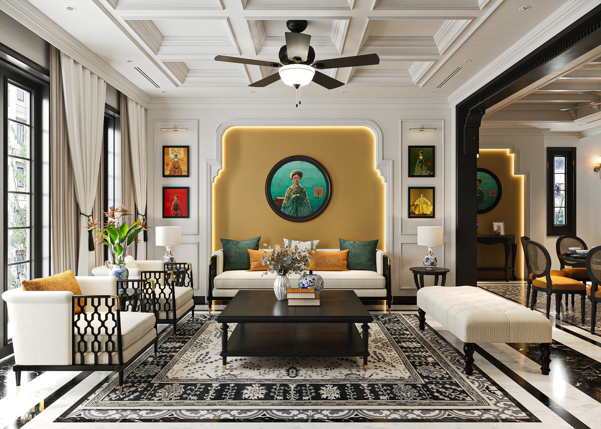 thiết kế nội thất penthouse ciputra