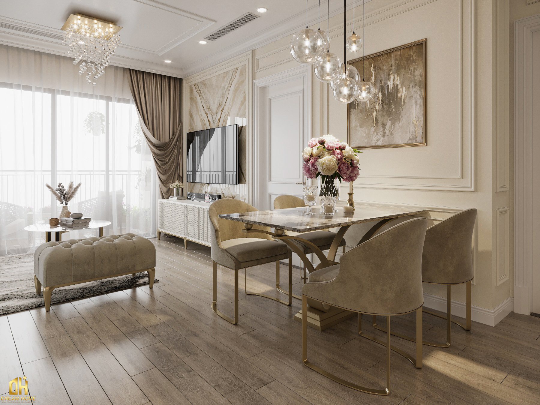 thiết kế nội thất penthouse ciputra