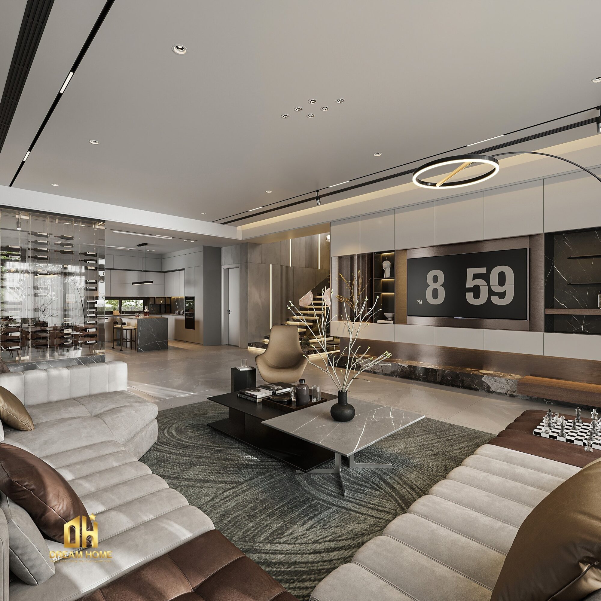 thiết kế nội thất penthouse sunshine golden