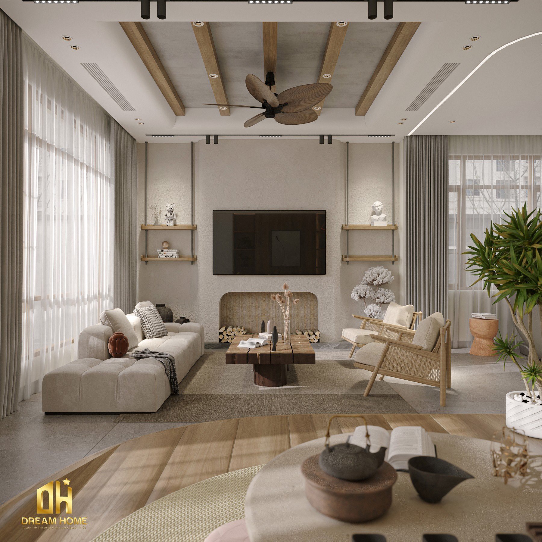 thiết kế nội thất biệt thự liền kề