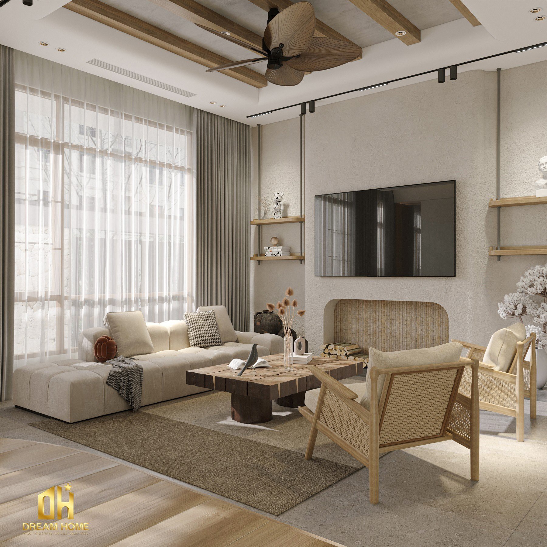 thiết kế nội thất biệt thự liền kề