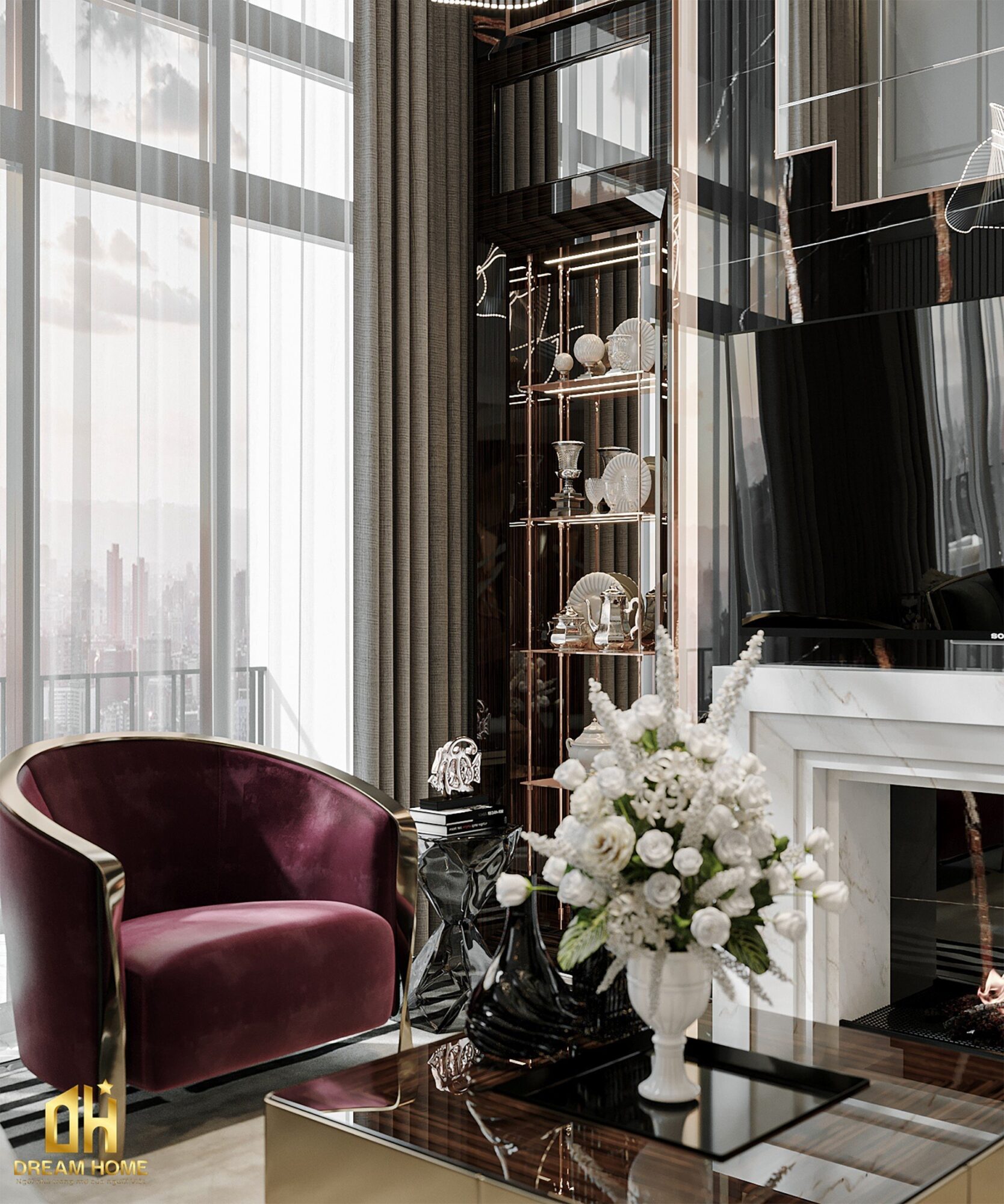thiết kế nội thất penthouse sunshine city