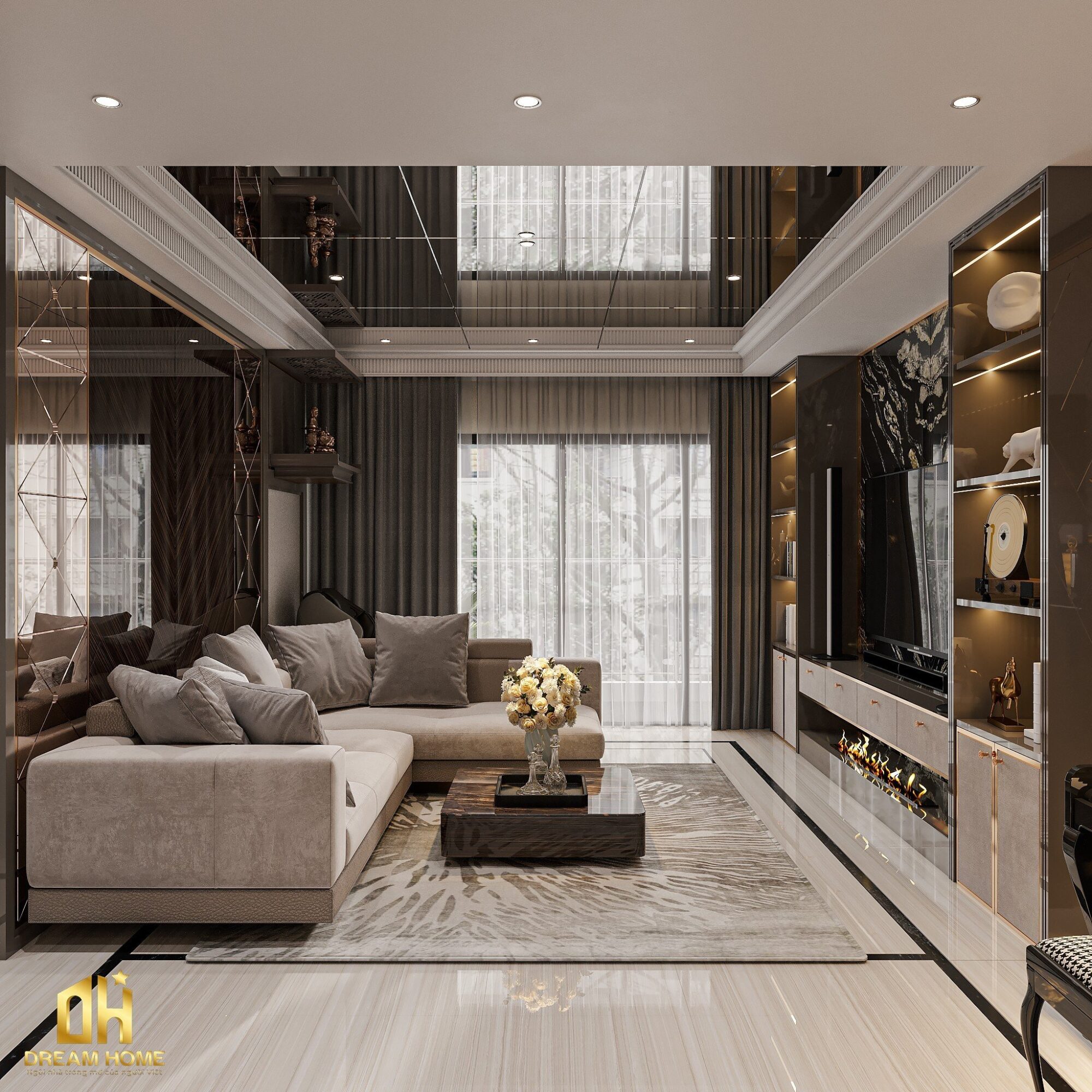 thiết kế nội thất duplex Ecopark