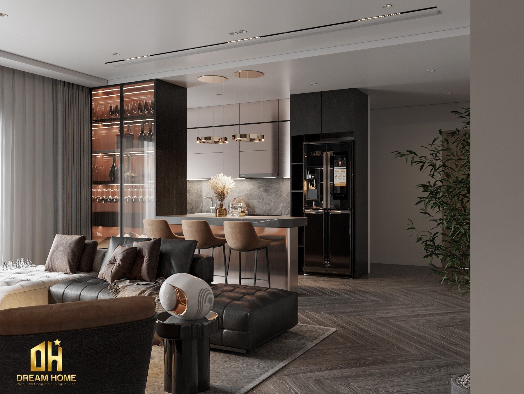 thiết kế nội thất duplex Ecopark