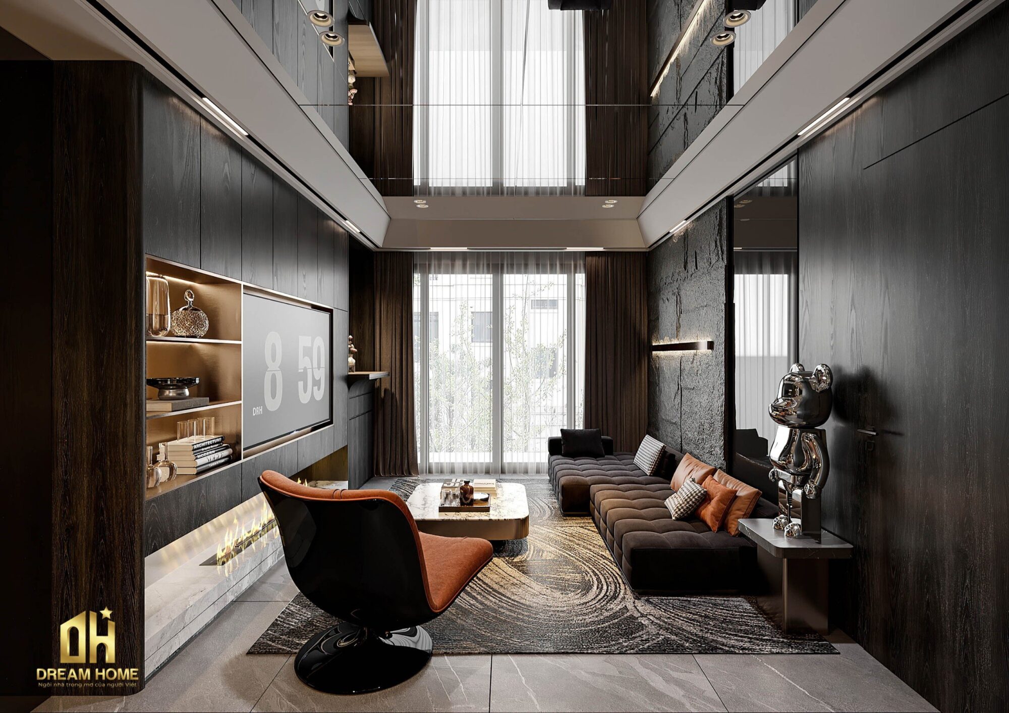 thiết kế nội thất duplex Ecopark