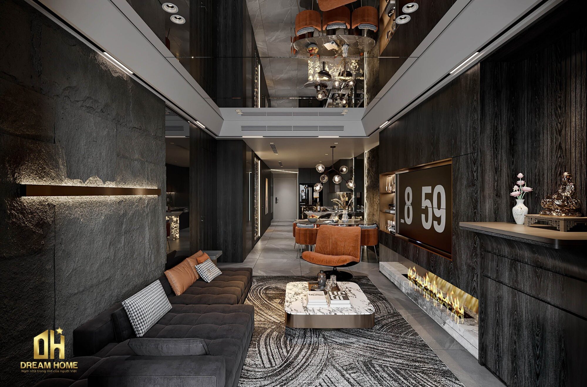 thiết kế nội thất duplex Ecopark