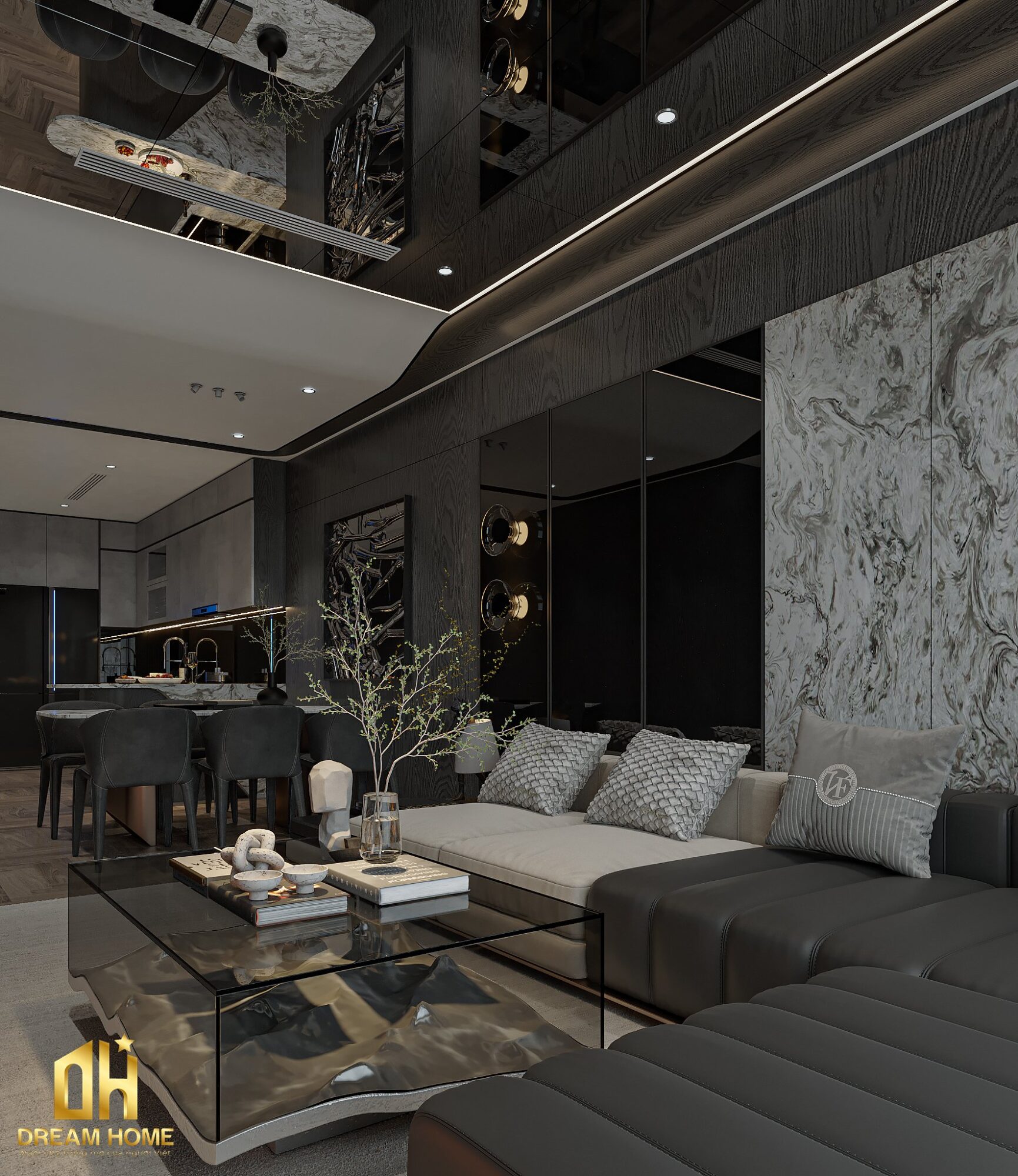 thiết kế nội thất duplex Ecopark