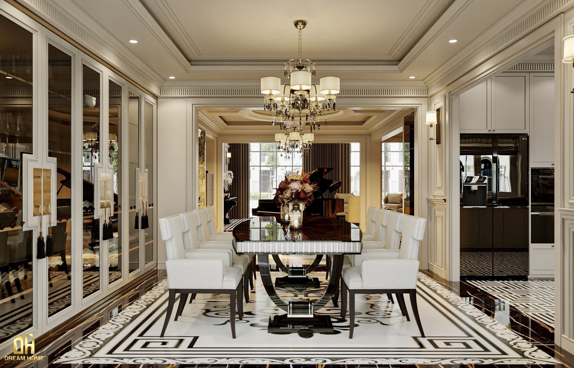 thiết kế nội thất biệt thự liền kề
