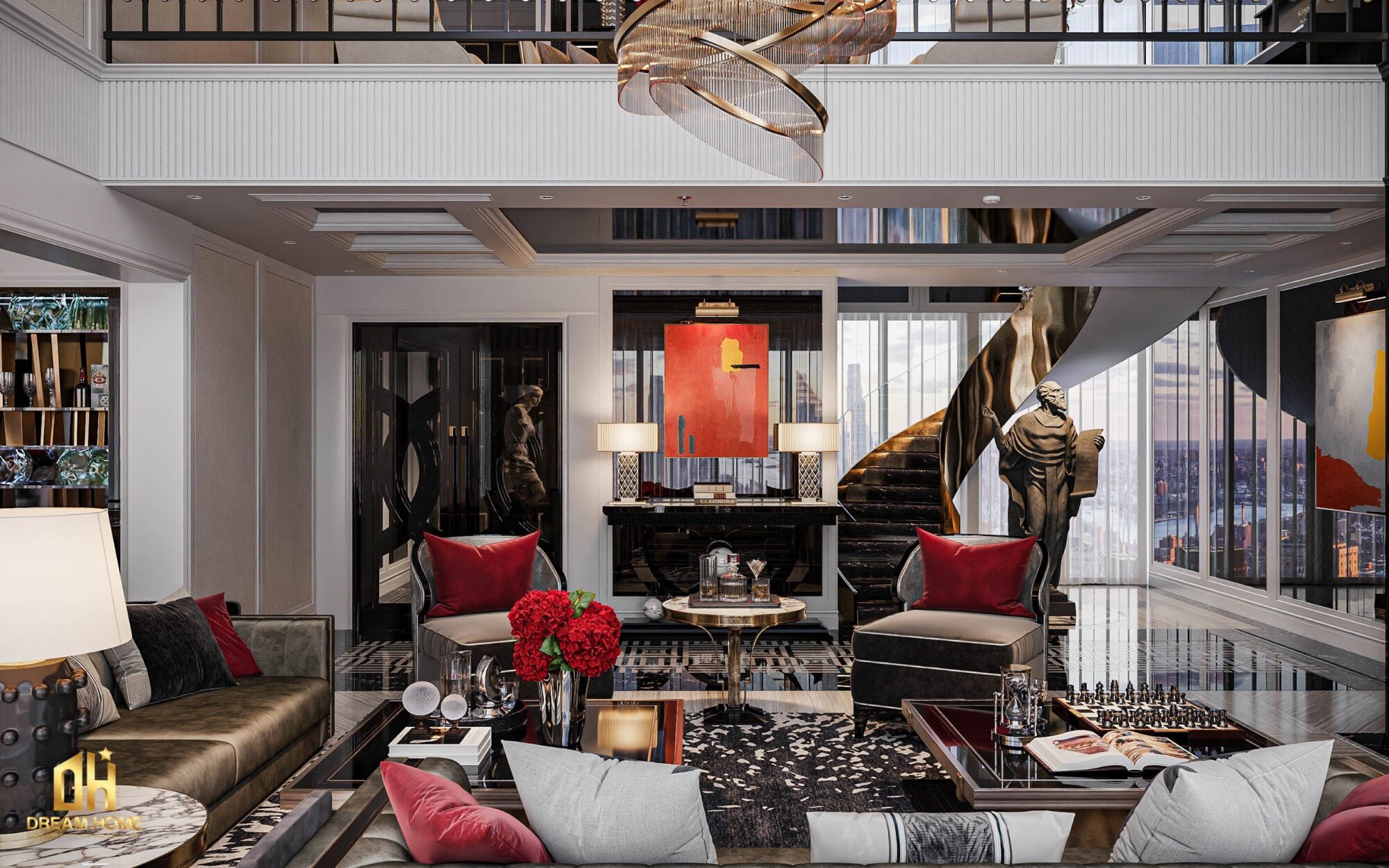 thiết kế nội thất penthouse sunshine city