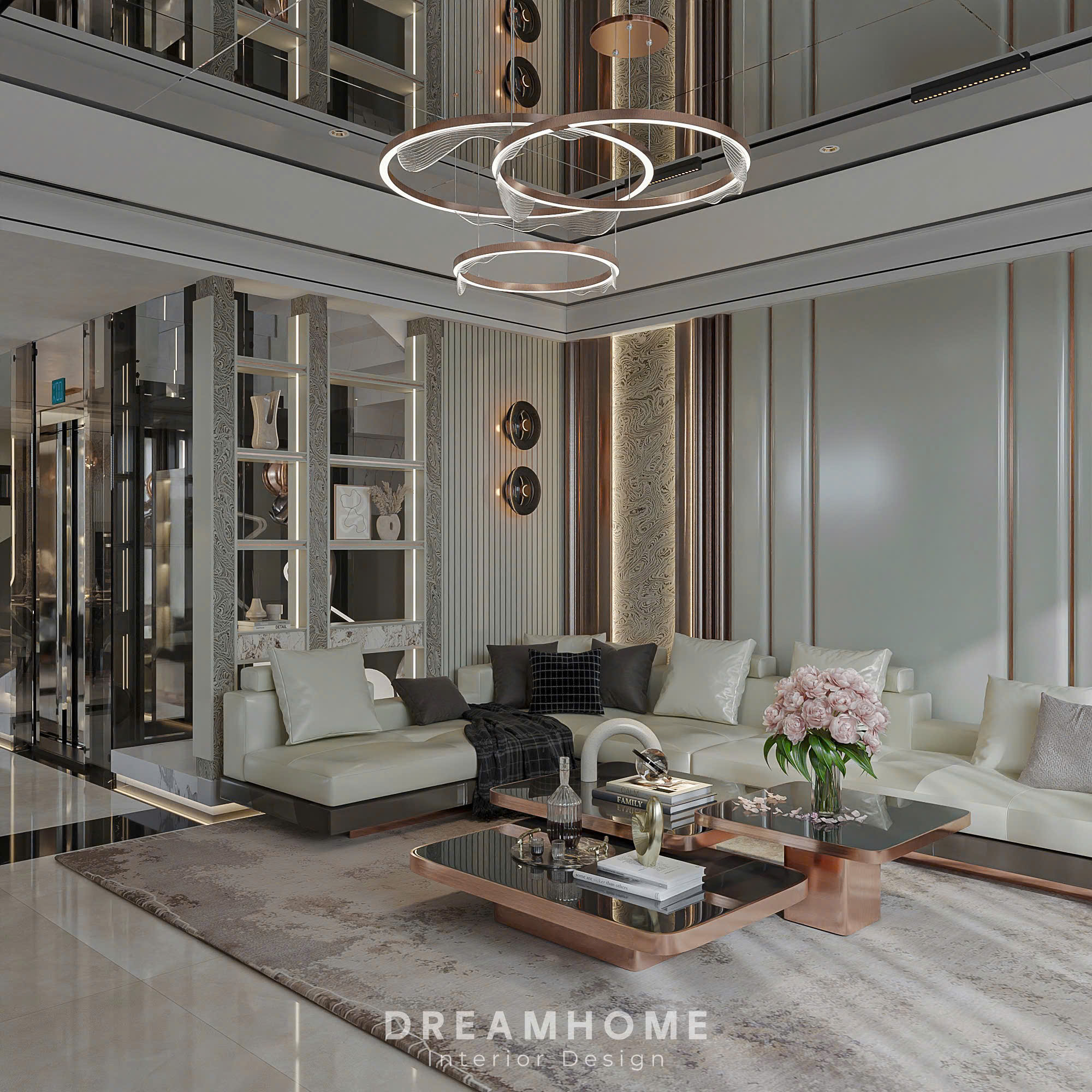 thiết kế nội thất penthouse sunshine golden
