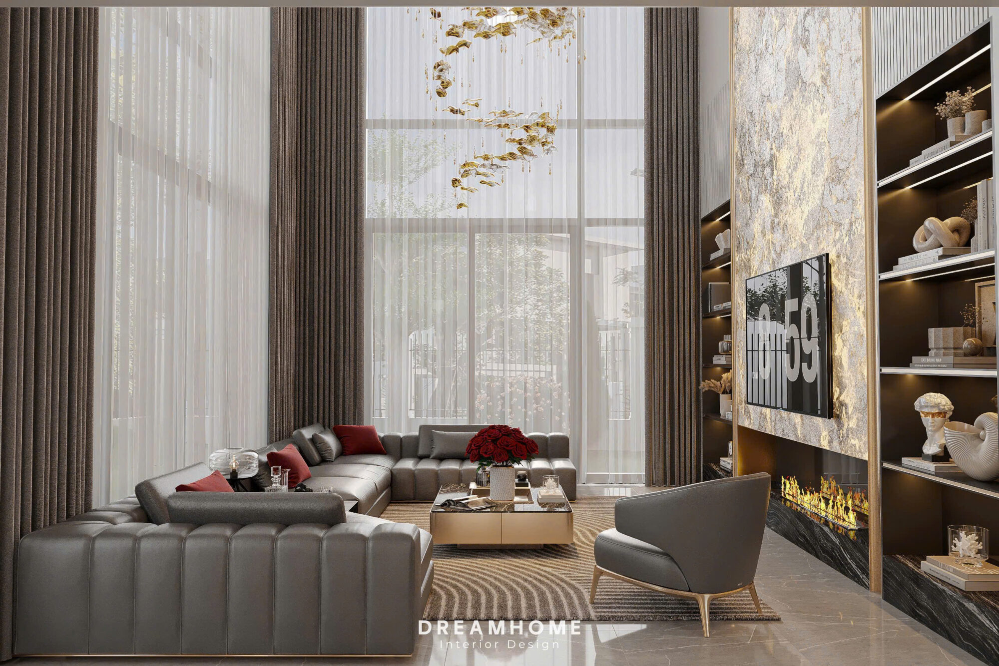 thiết kế nội thất penthouse sunshine city
