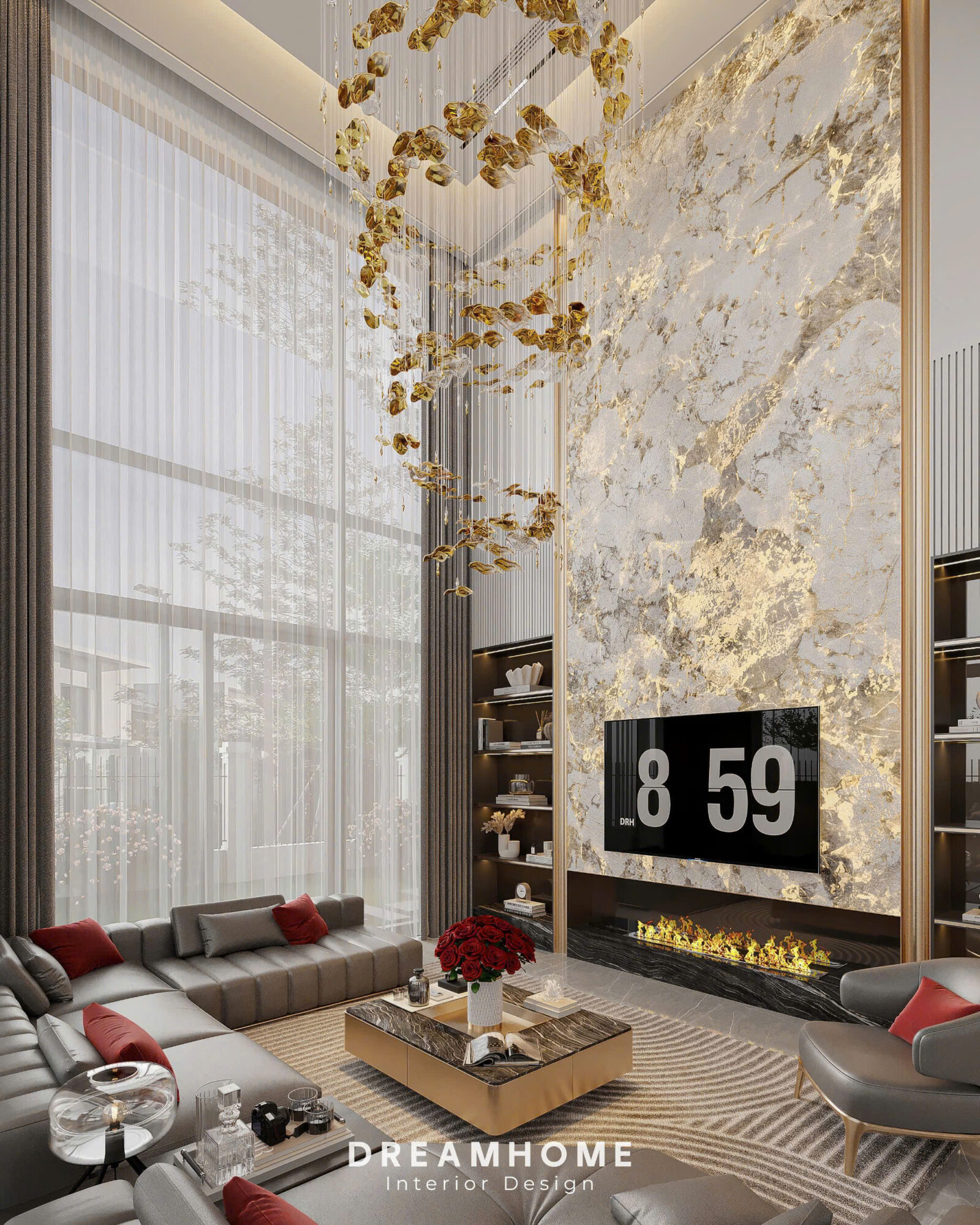 thiết kế nội thất penthouse sunshine city