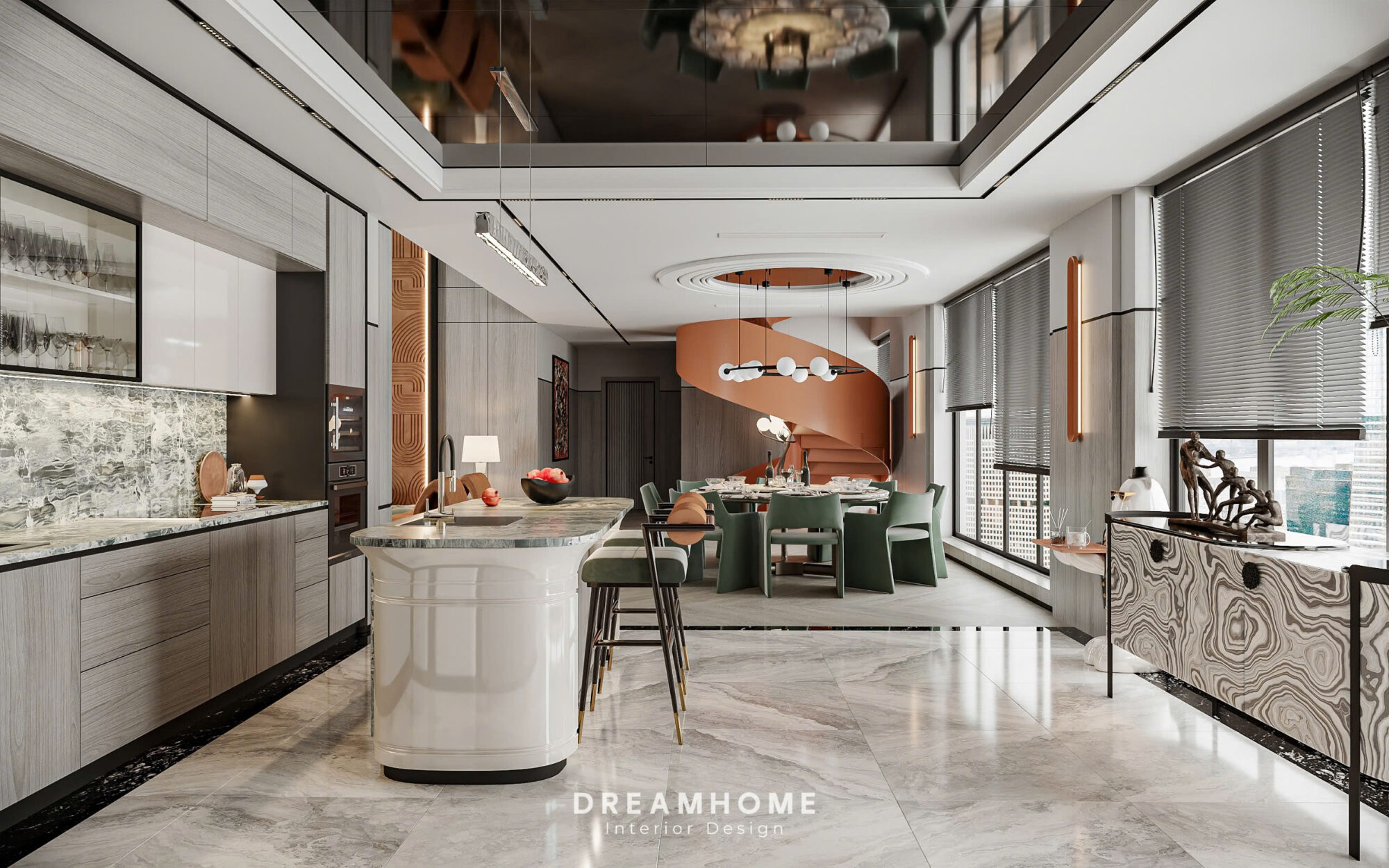 thiết kế nội thất penthouse ciputra
