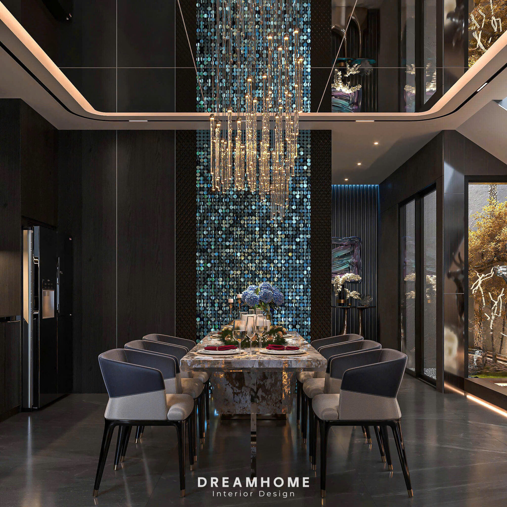 thiết kế nội thất penthouse sunshine golden