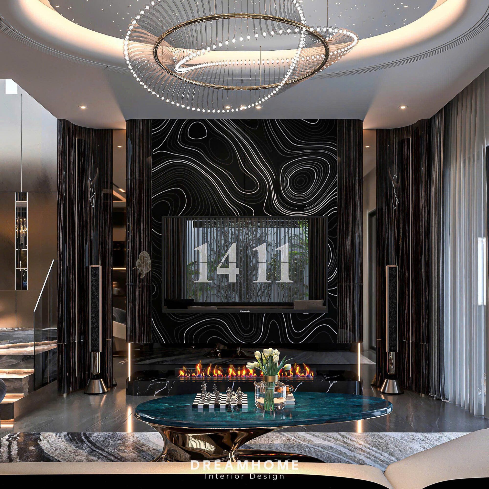 thiết kế nội thất penthouse sunshine golden