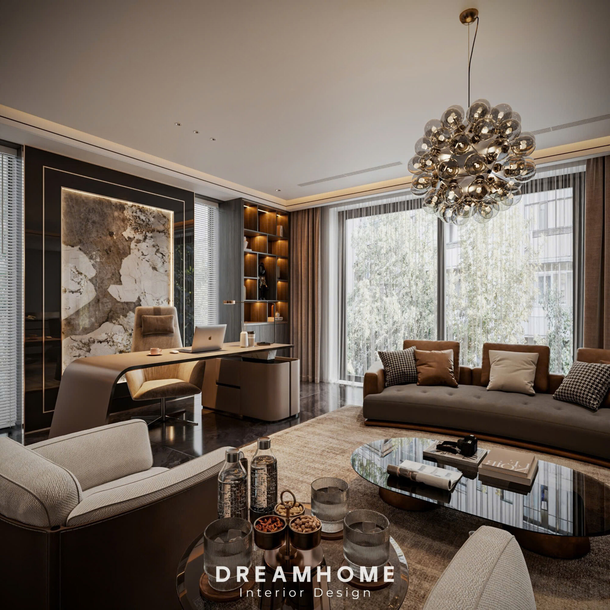 thiết kế nội thất penthouse sunshine golden