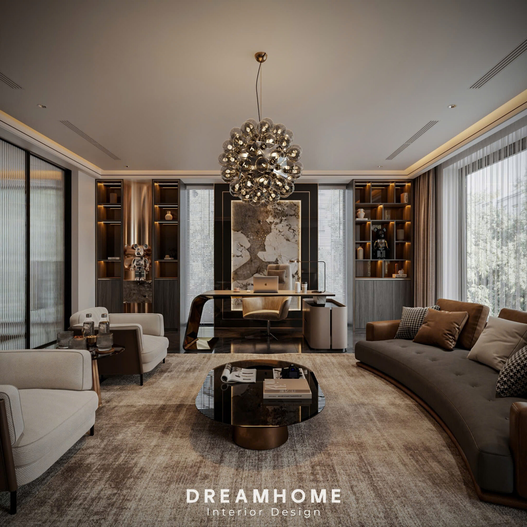 thiết kế nội thất penthouse sunshine golden