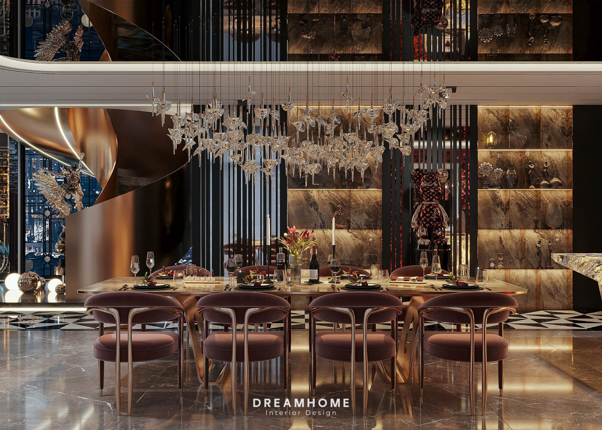 thiết kế nội thất penthouse ciputra