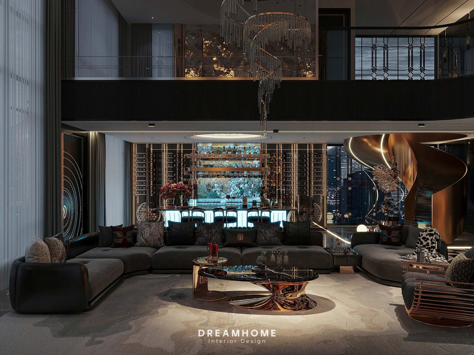 thiết kế nội thất penthouse ciputra