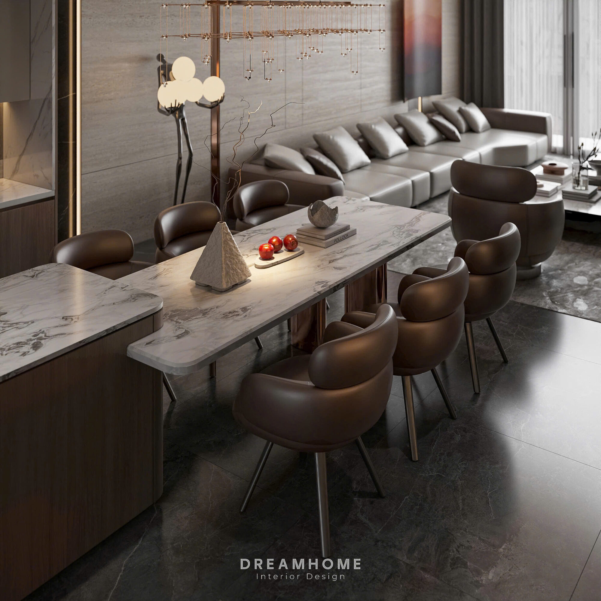 thiết kế nội thất penthouse sunshine golden