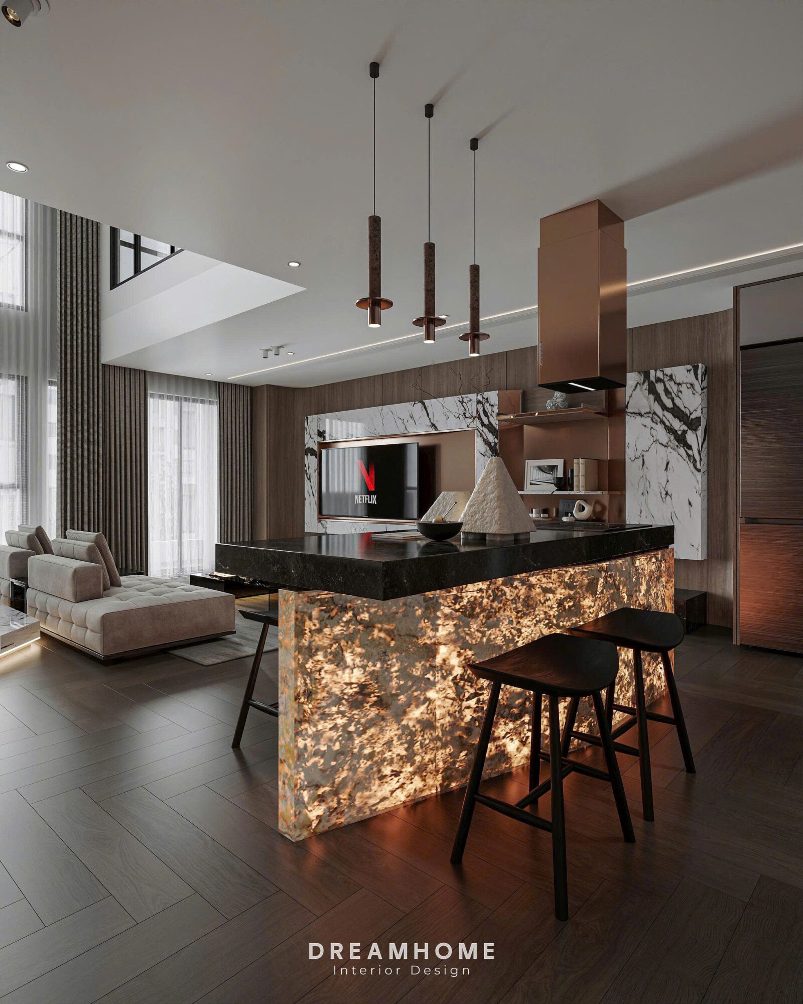 thiết kế nội thất duplex Ecopark