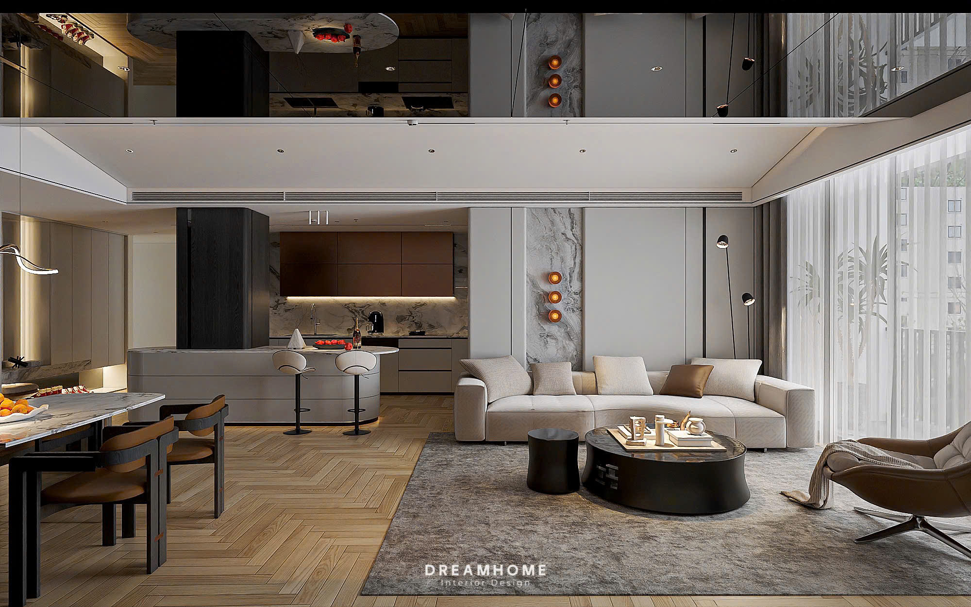 thiết kế nội thất duplex Ecopark