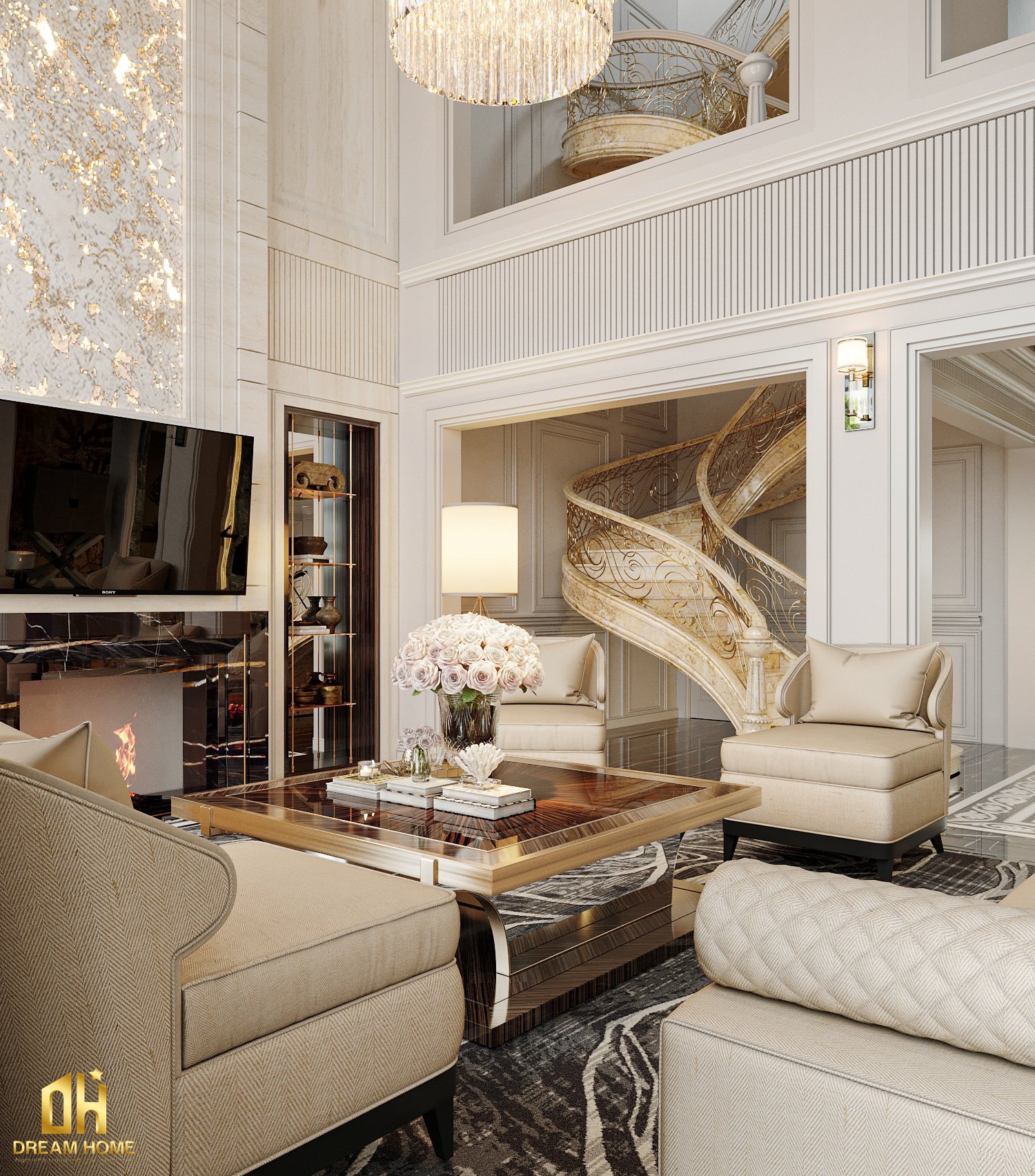 thiết kế nội thất penthouse sunshine city ciputra