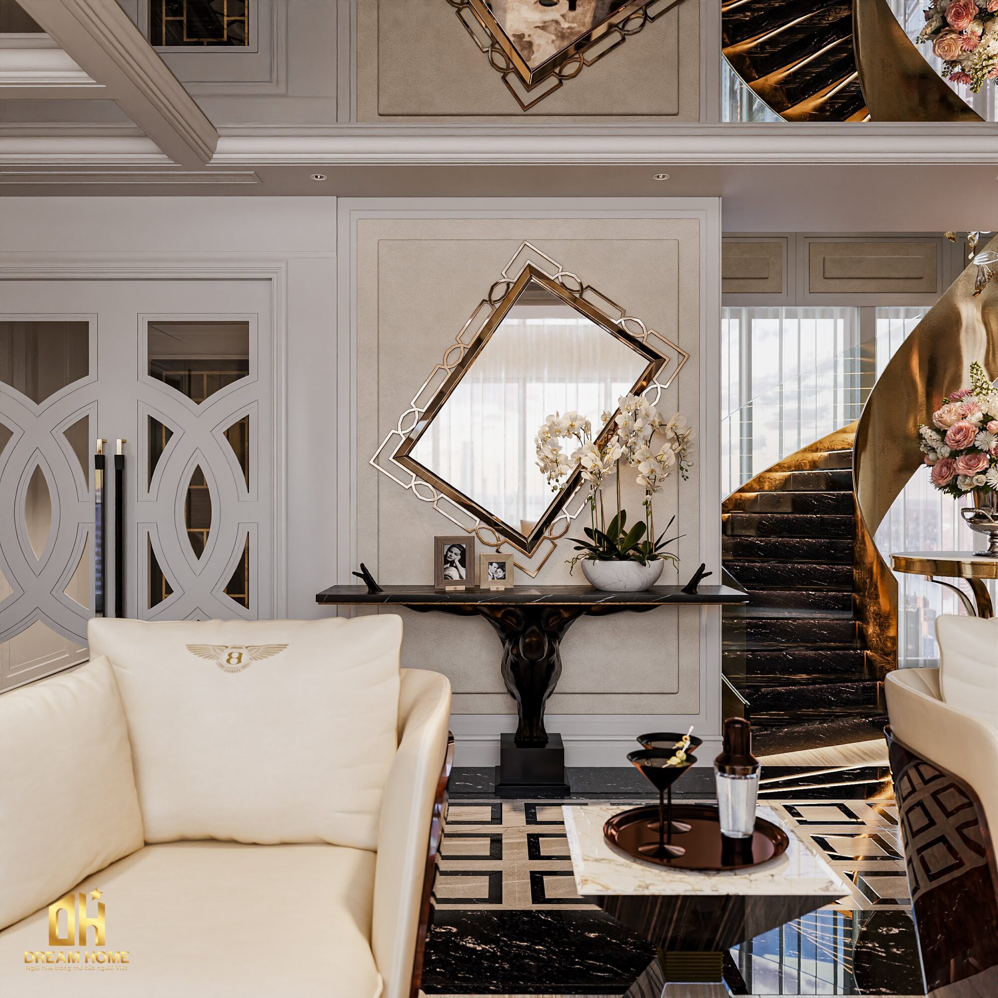 thiết kế nội thất penthouse sunshine city ciputra