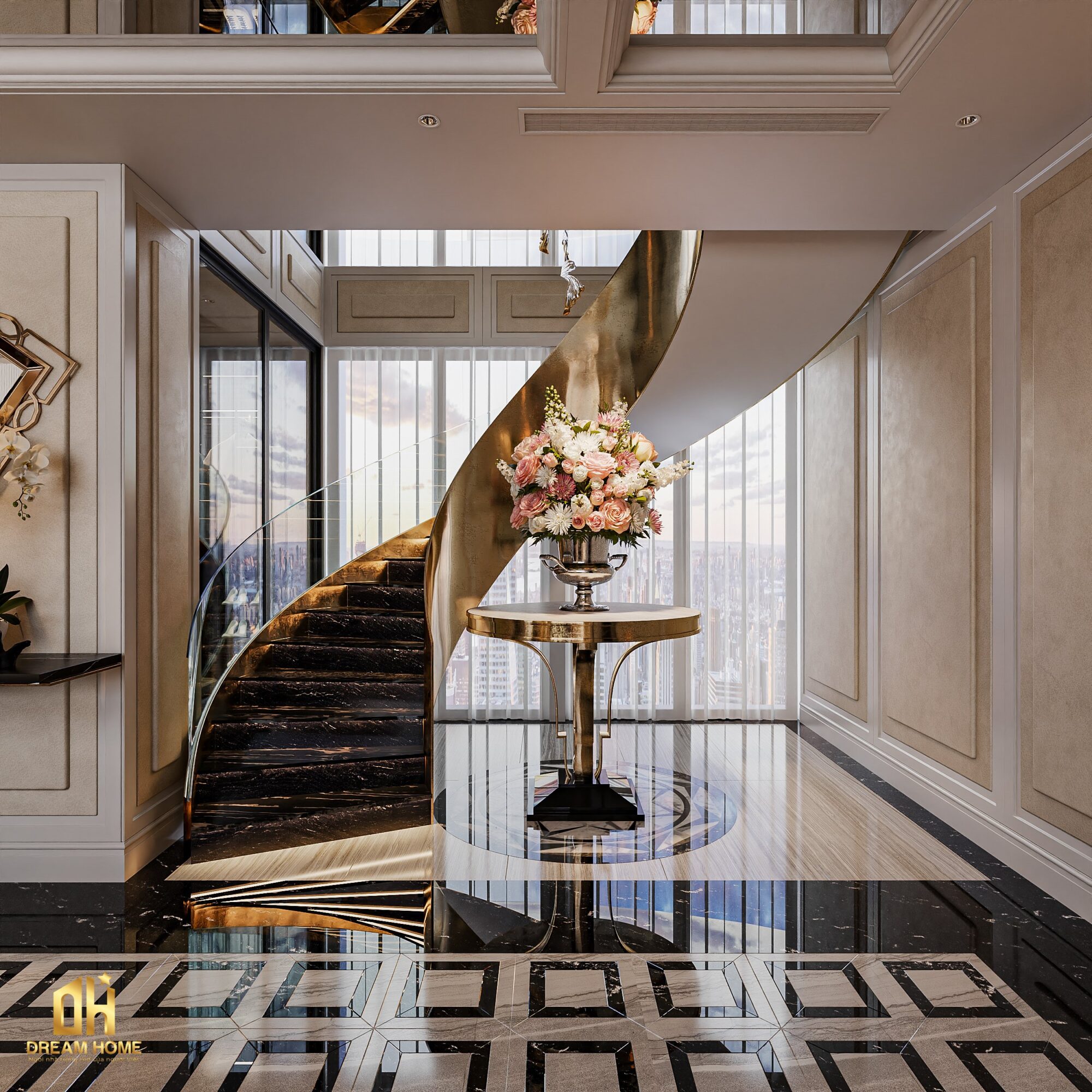thiết kế nội thất penthouse sunshine city ciputra