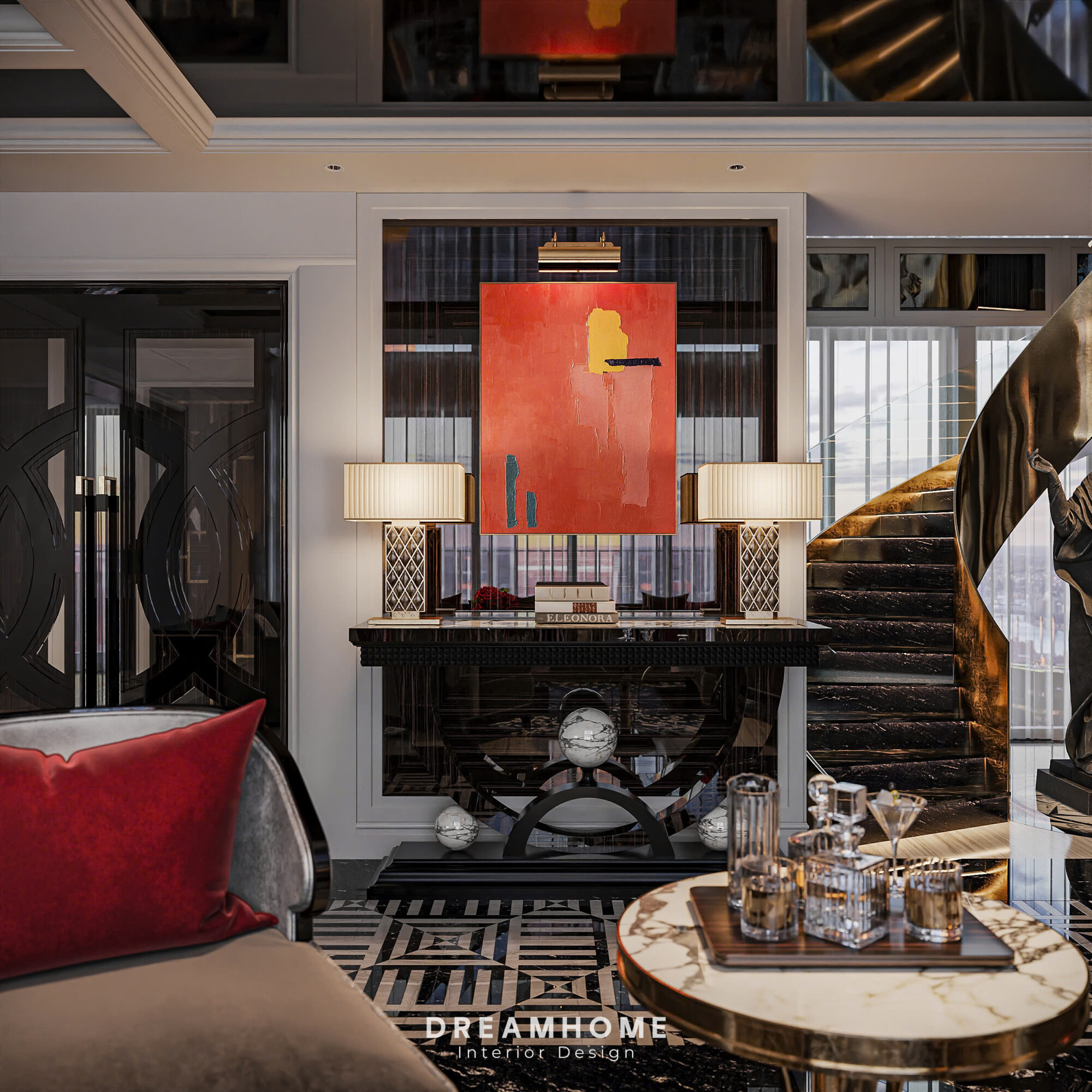 thiết kế nội thất penthouse sunshine city ciputra