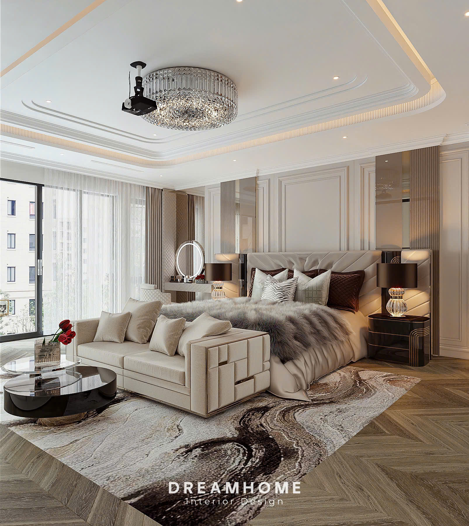 thiết kế nội thất biệt thự geleximco