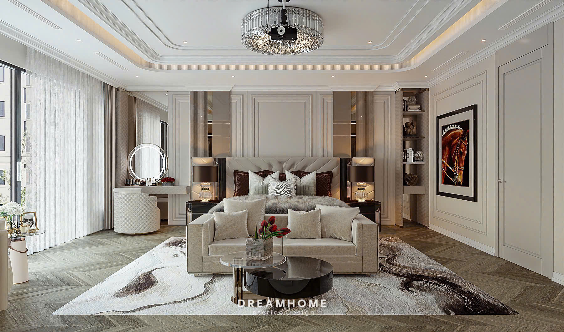 thiết kế nội thất biệt thự geleximco