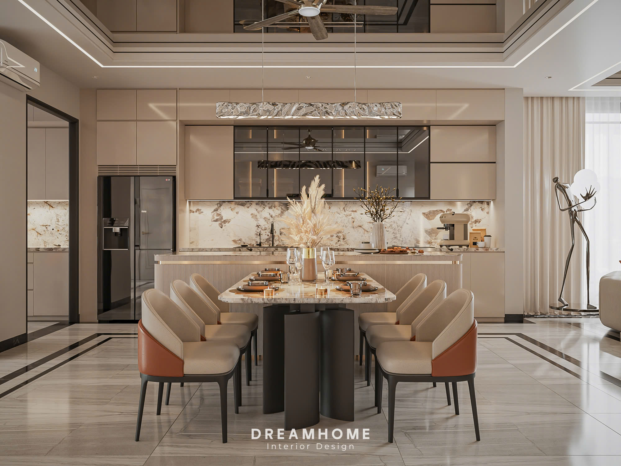 thiết kế nội thất biệt thự geleximco