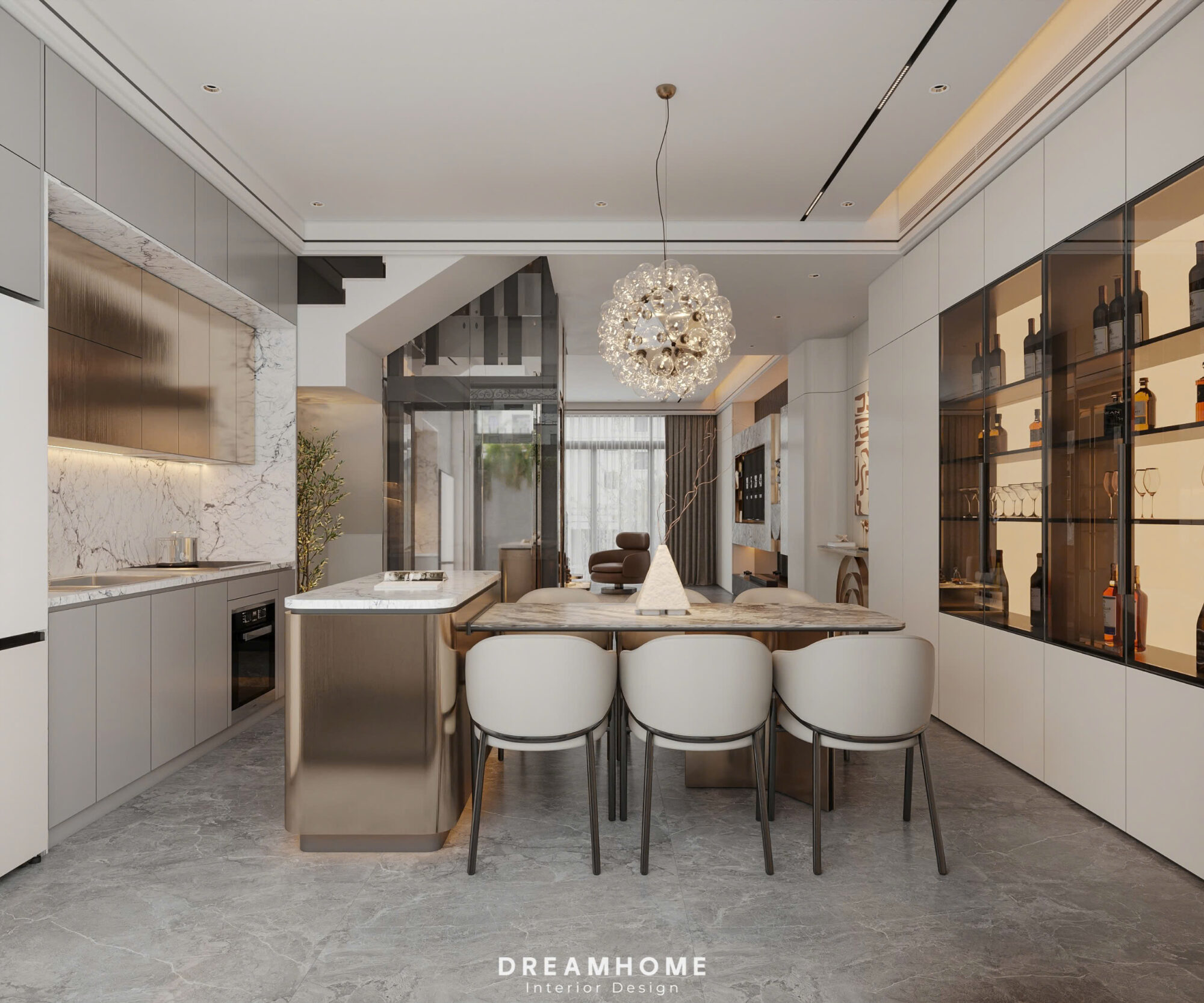 thiết kế nội thất penthouse sunshine city ciputra