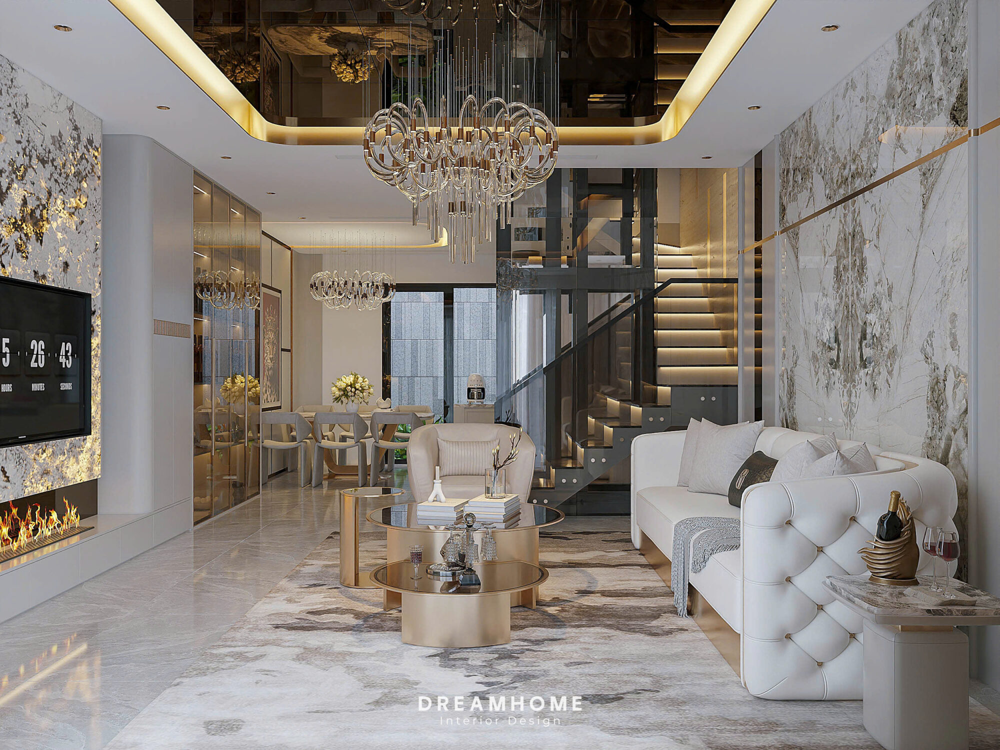 thiết kế nội thất penthouse sunshine city ciputra