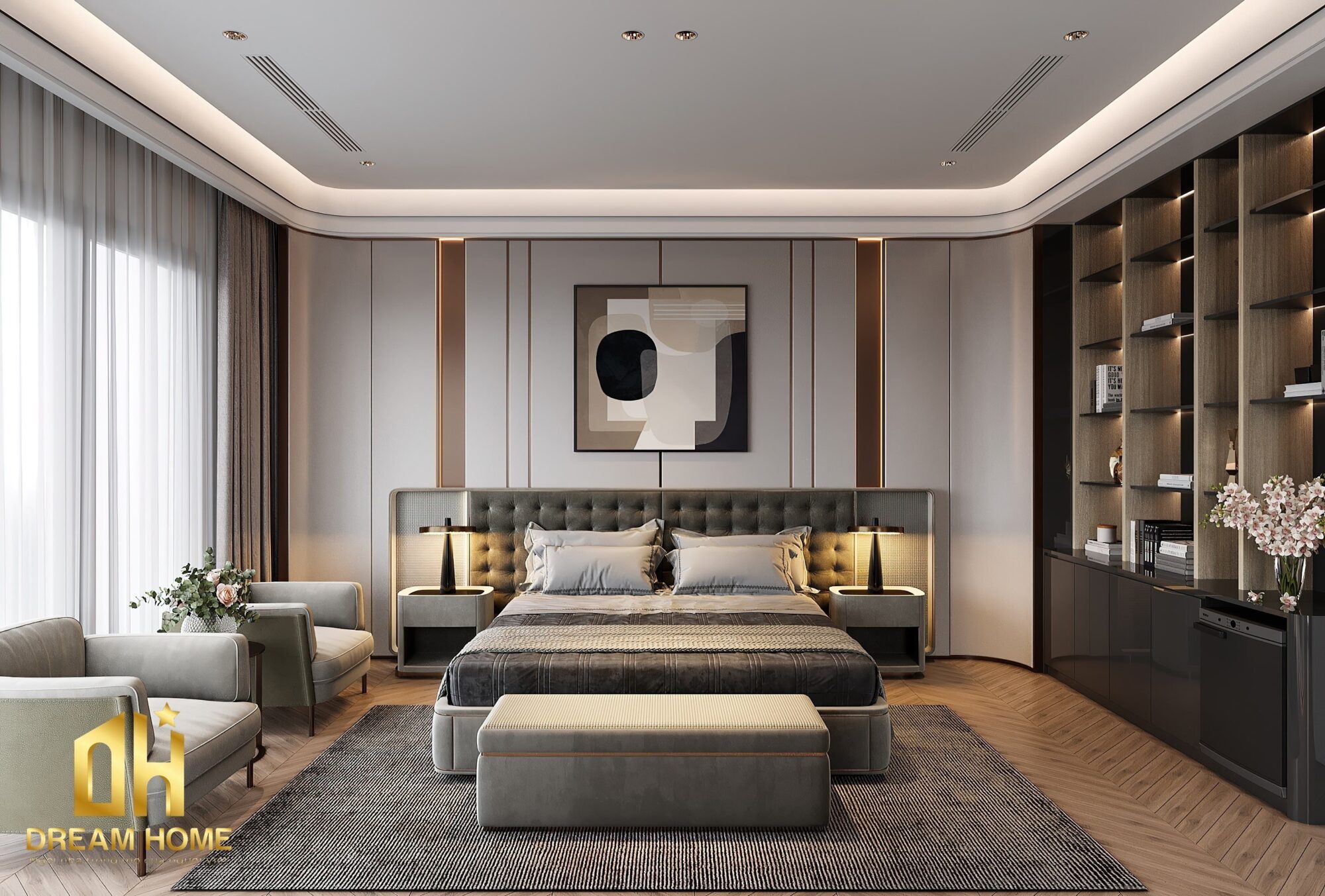 cải tạo nội thất biệt thự vinhomes riverside