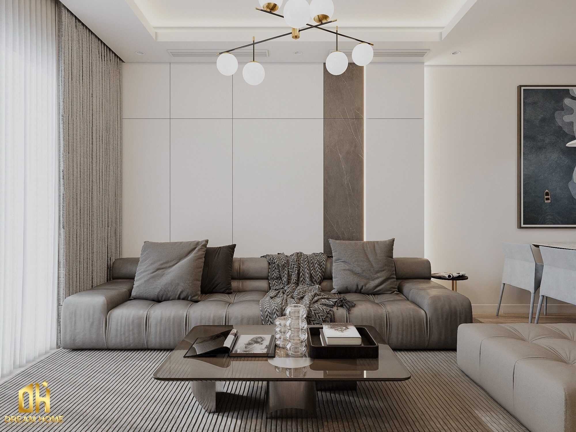 thiết kế nội thất chung cư khai sơn city