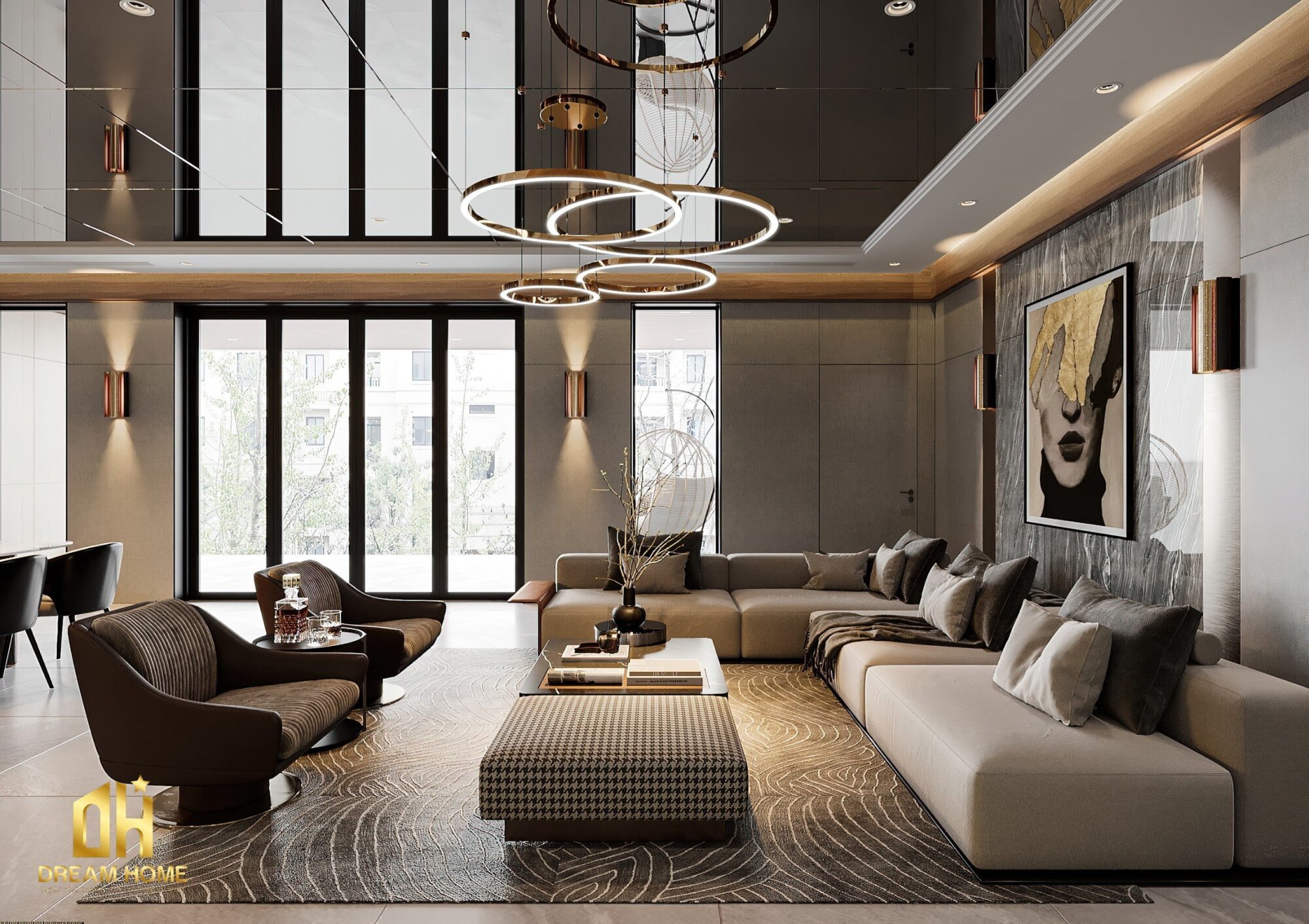 cải tạo nội thất biệt thự vinhomes riverside