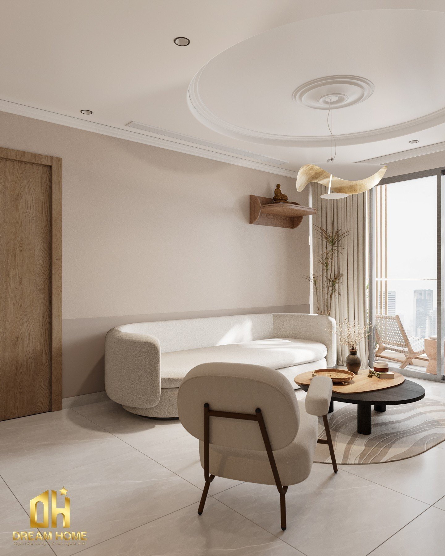 thiết kế nội thất chung cư khai sơn city