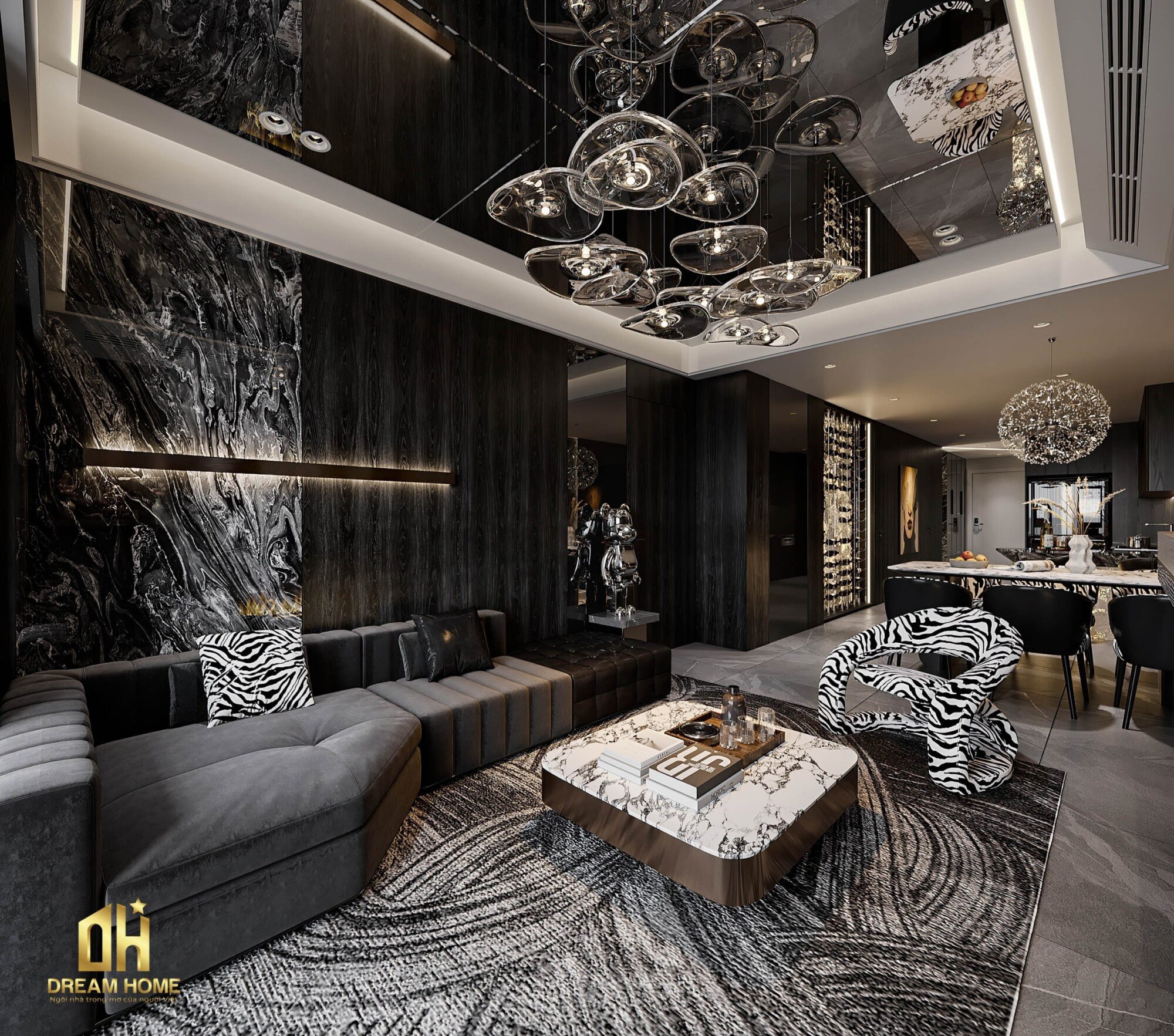 thiết kế nội thất chung cư khai sơn city