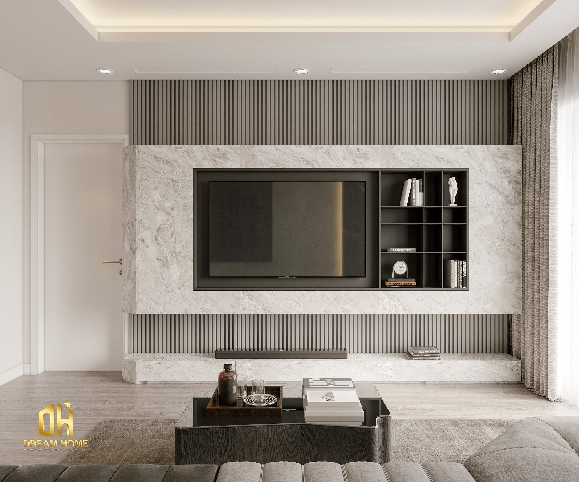 thiết kế nội thất chung cư khai sơn city