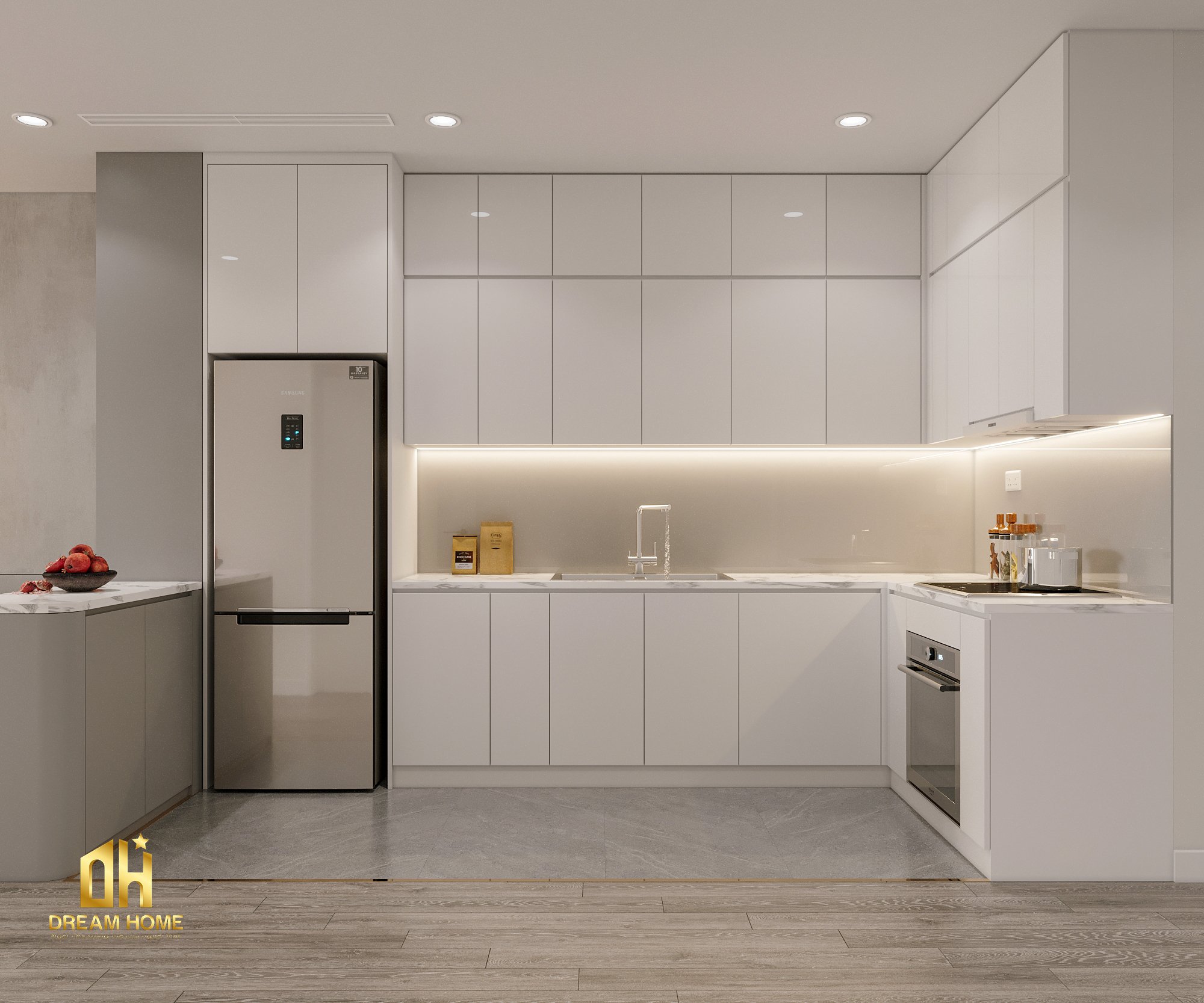 thiết kế nội thất chung cư khai sơn city