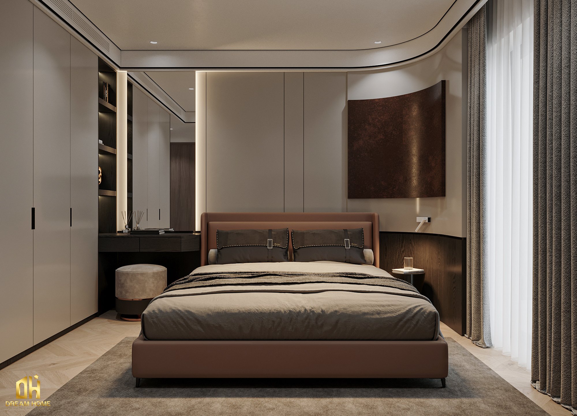 thiết kế nội thất chung cư khai sơn city