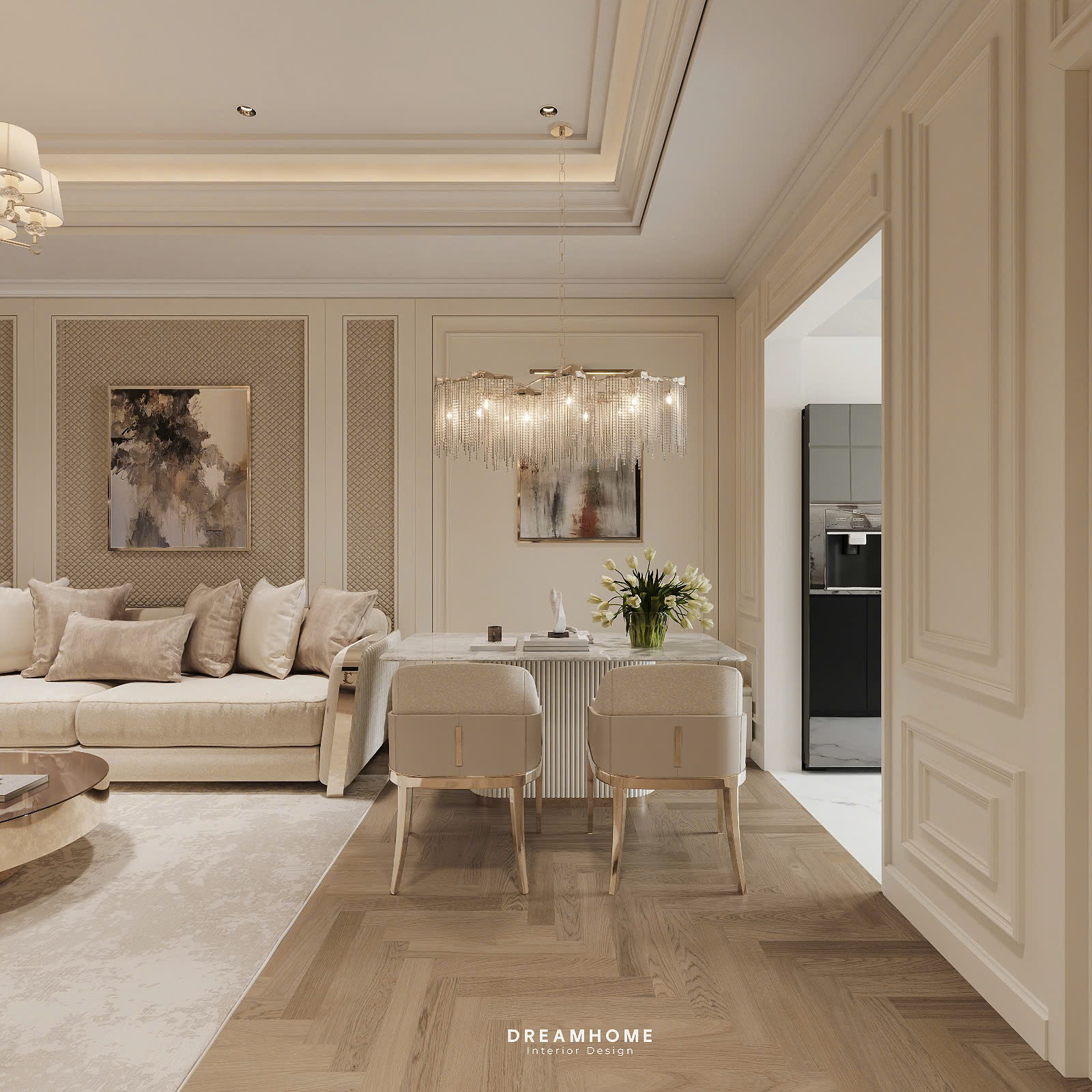 thiết kế nội thất chung cư khai sơn city