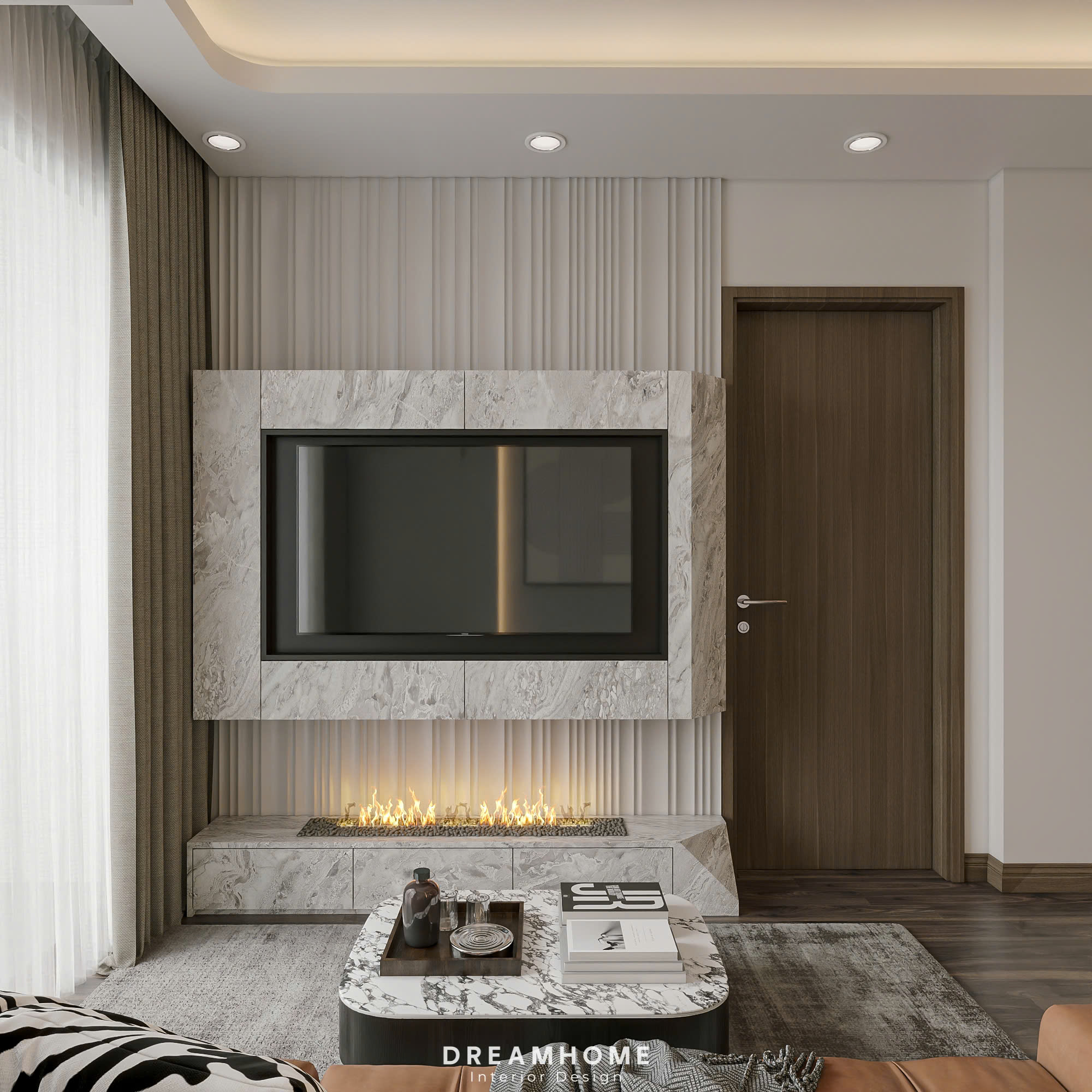 thiết kế nội thất chung cư khai sơn city