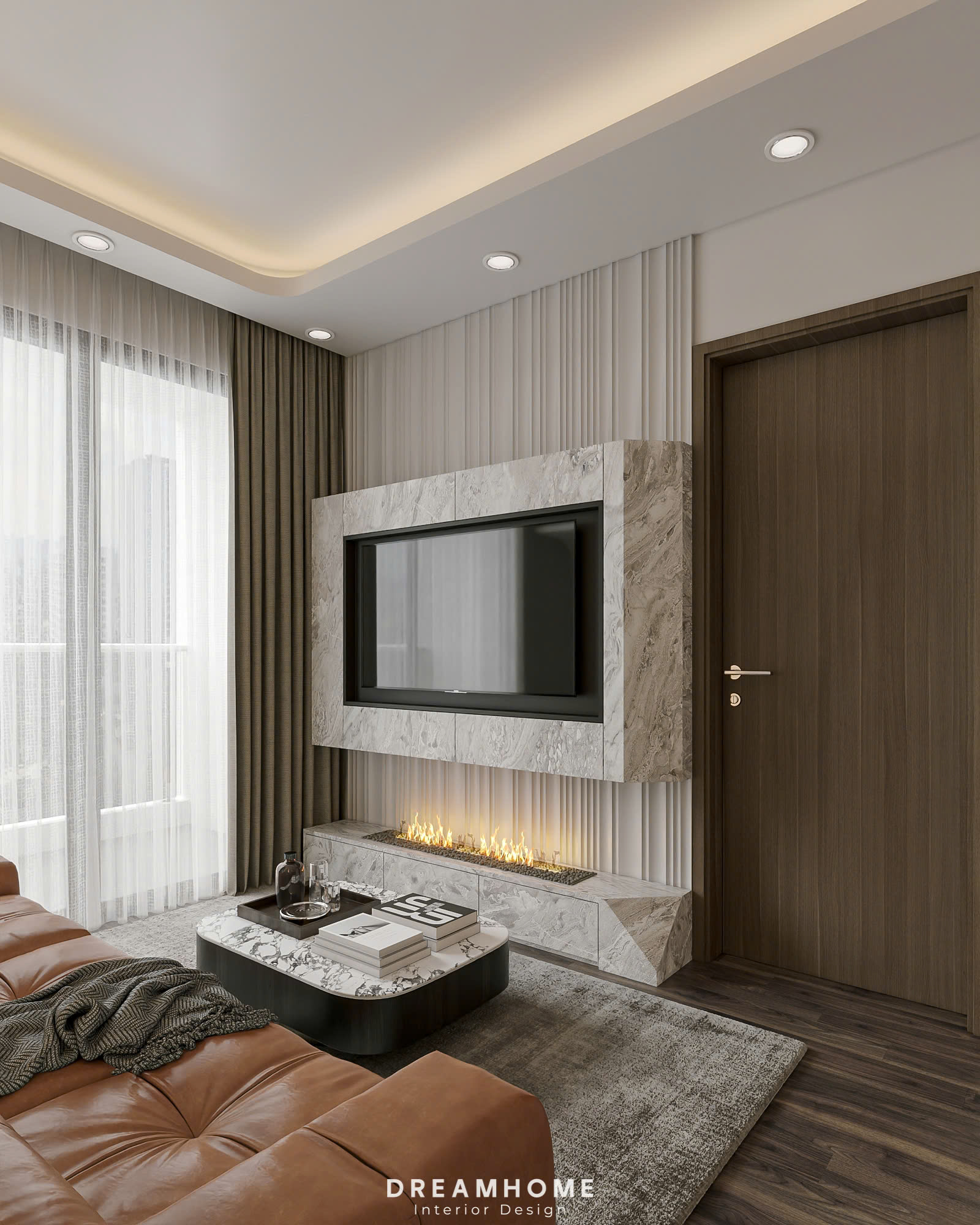 thiết kế nội thất chung cư khai sơn city