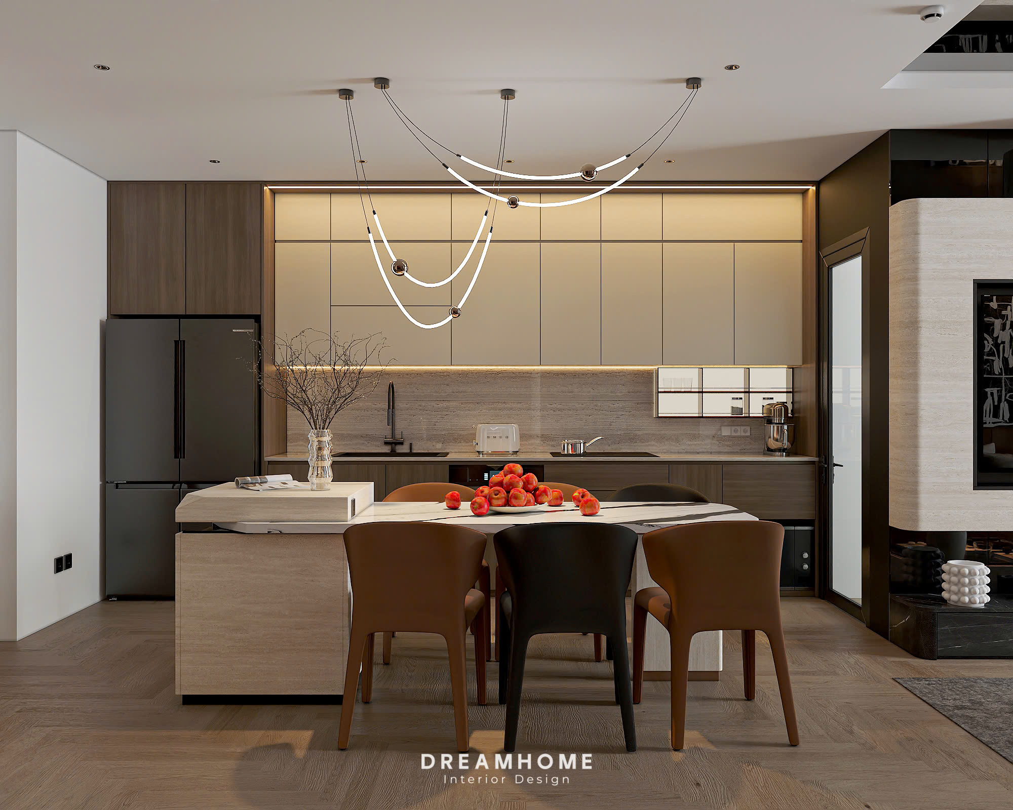 thiết kế nội thất chung cư khai sơn